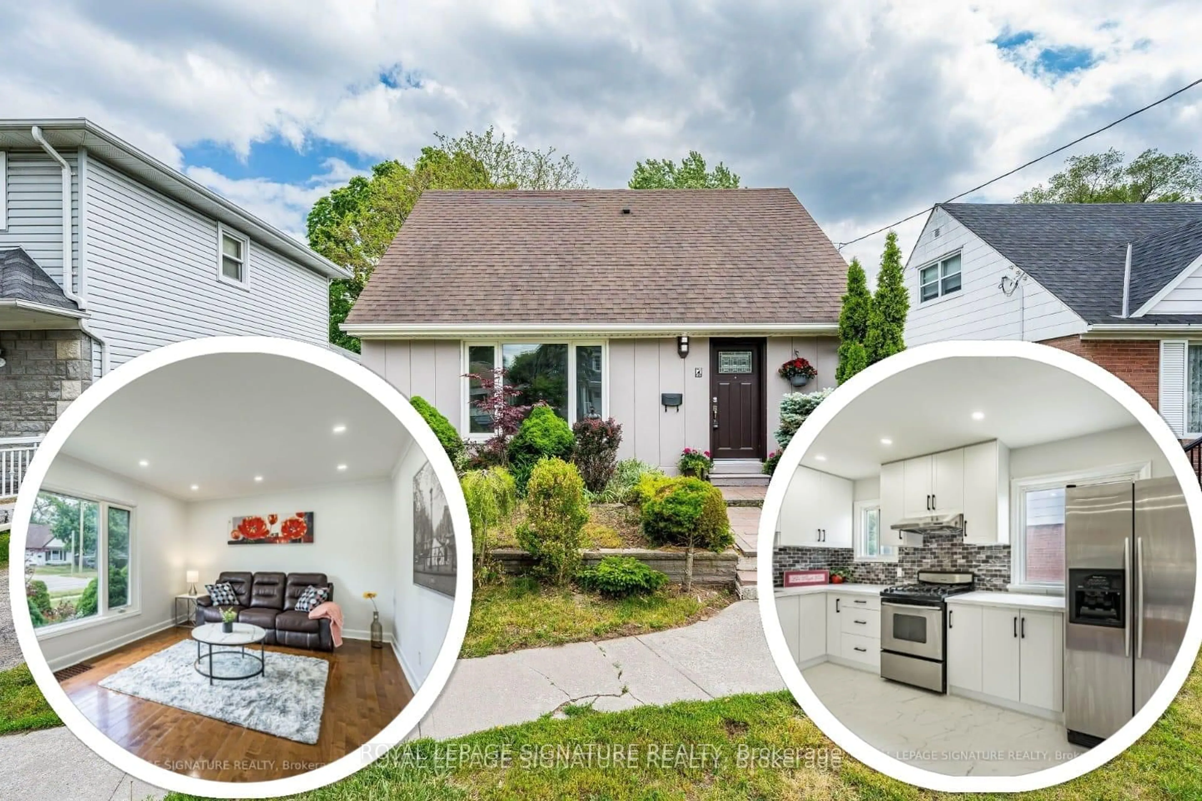 A pic from outside/outdoor area/front of a property/back of a property/a pic from drone, street for 7 Putney Rd, Toronto Ontario M8W 2K6