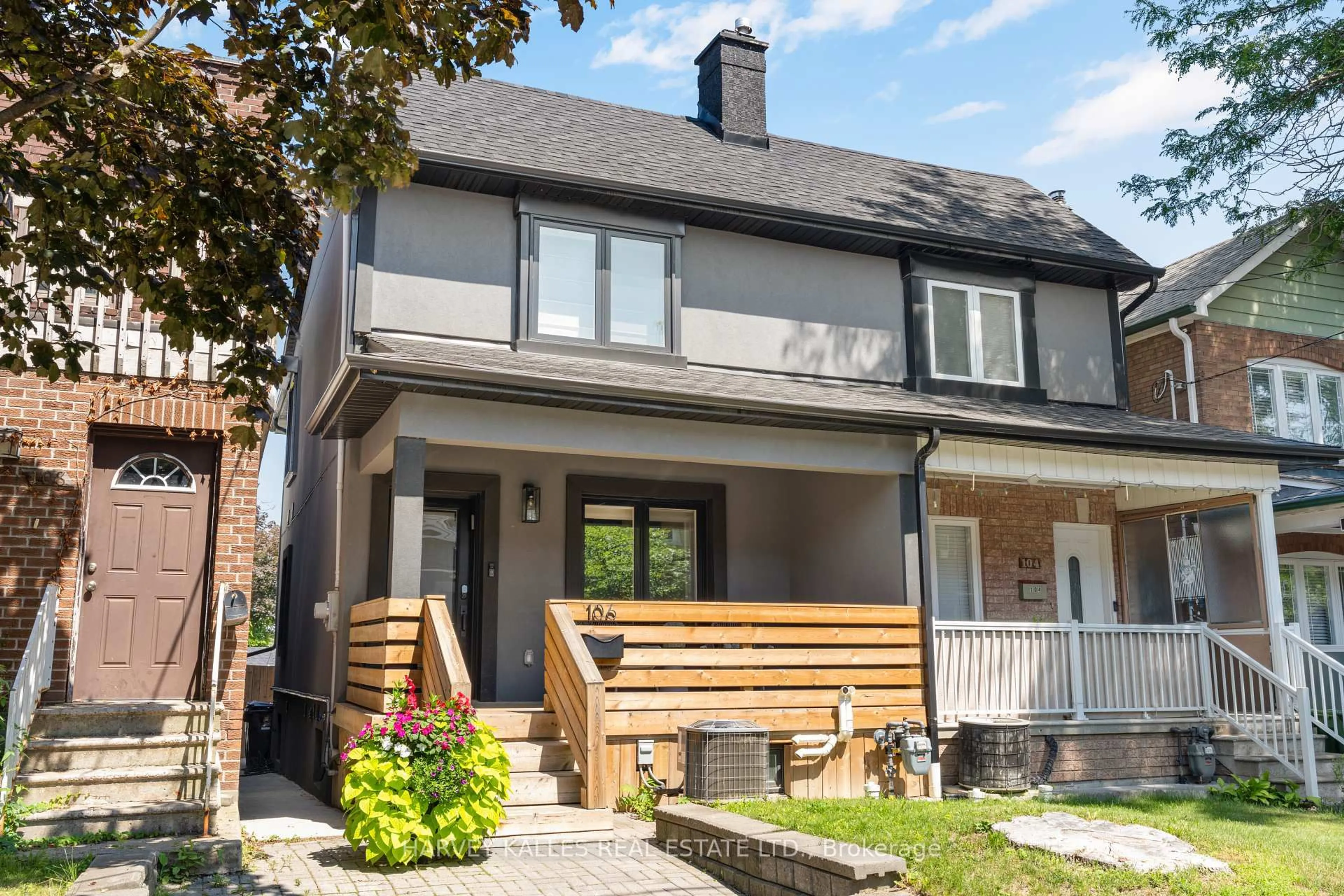 Home with brick exterior material, street for 106 Hope St, Toronto Ontario M6E 1J9