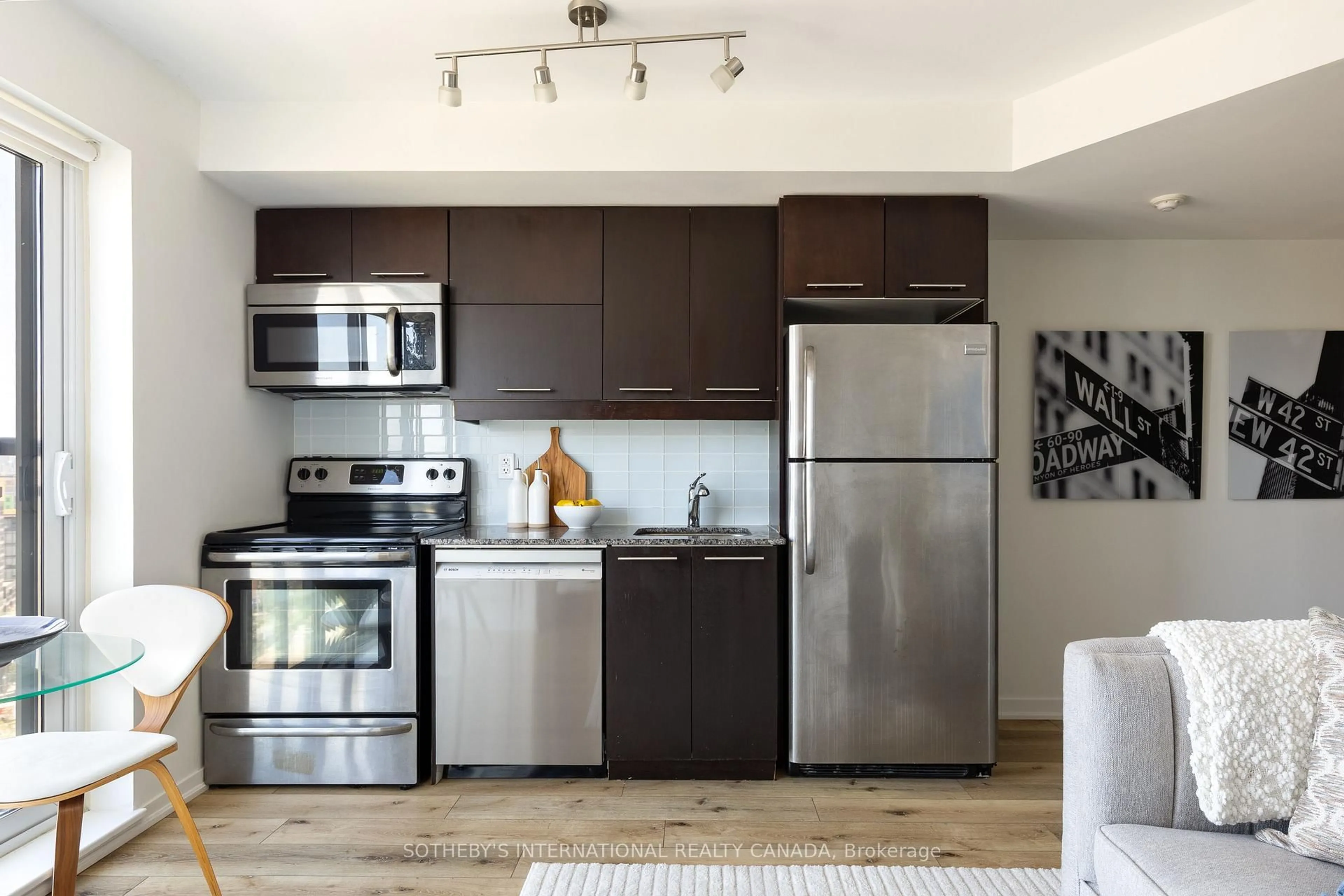 Standard kitchen, unknown for 38 Joe Shuster Way #1619, Toronto Ontario M6K 0A5