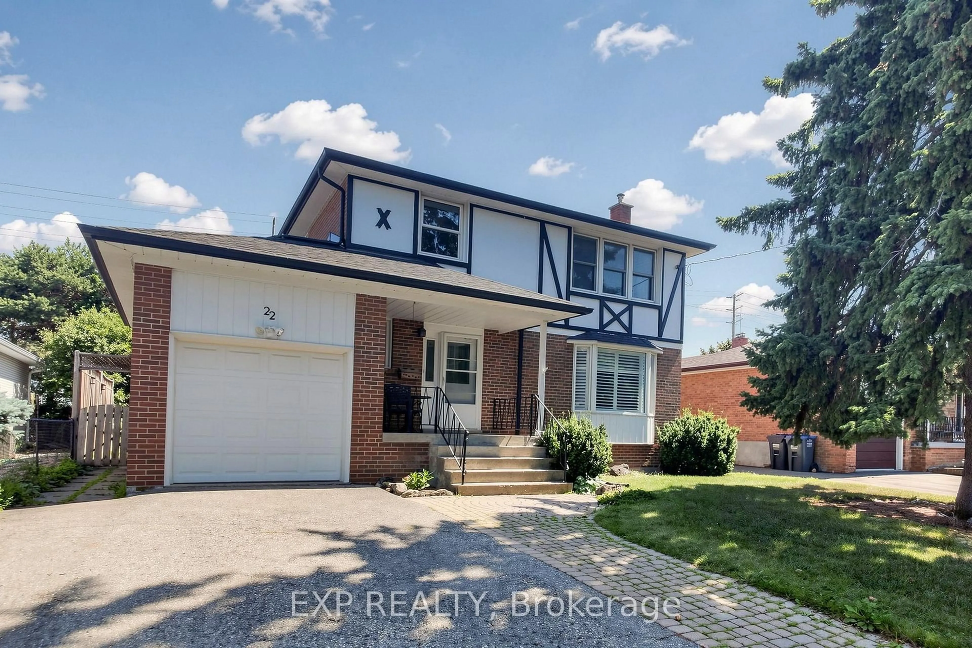 A pic from outside/outdoor area/front of a property/back of a property/a pic from drone, street for 22 Chestnut Ave, Brampton Ontario L6X 2A5