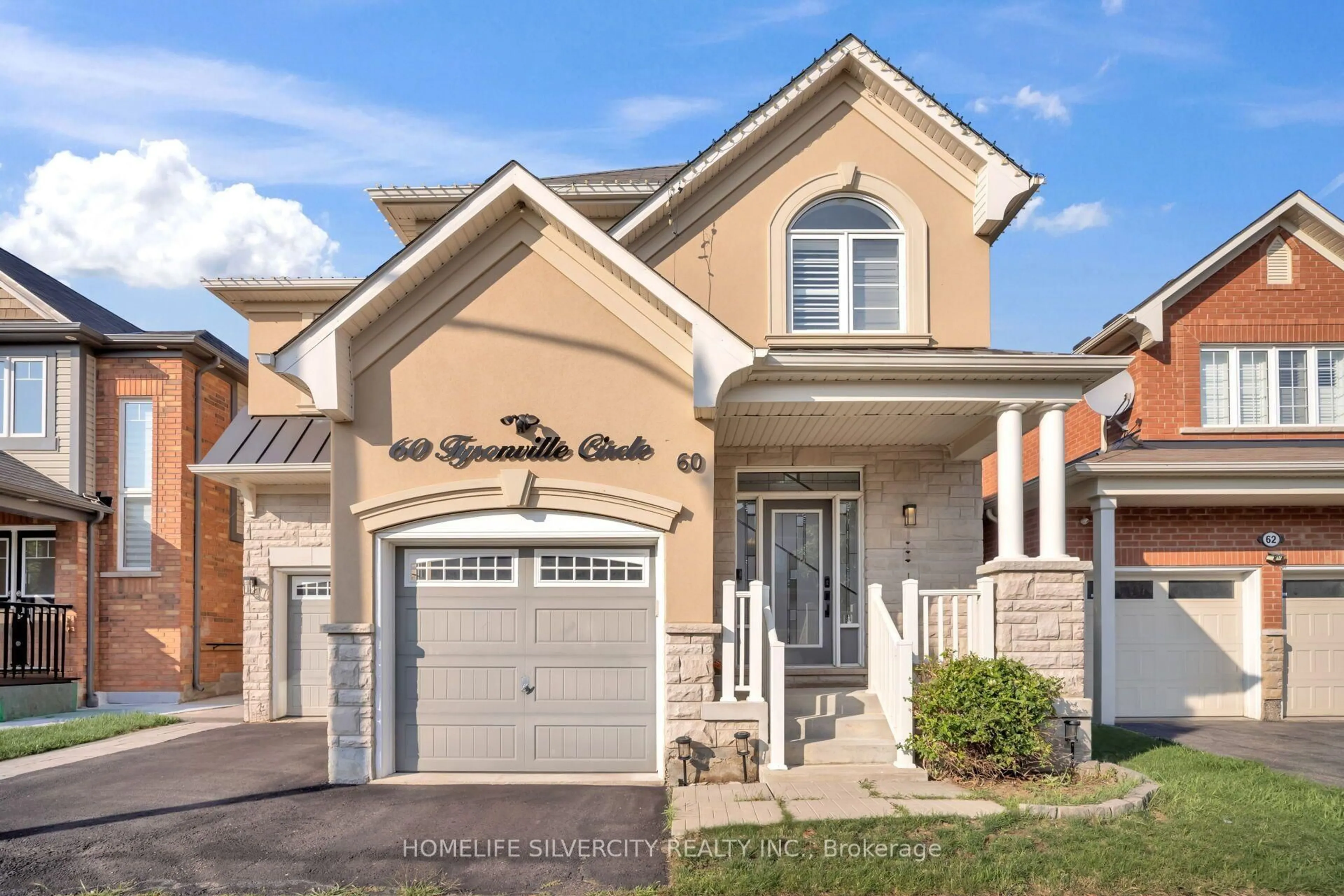 Home with brick exterior material, street for 60 Tysonville Circ, Brampton Ontario L7A 0B5