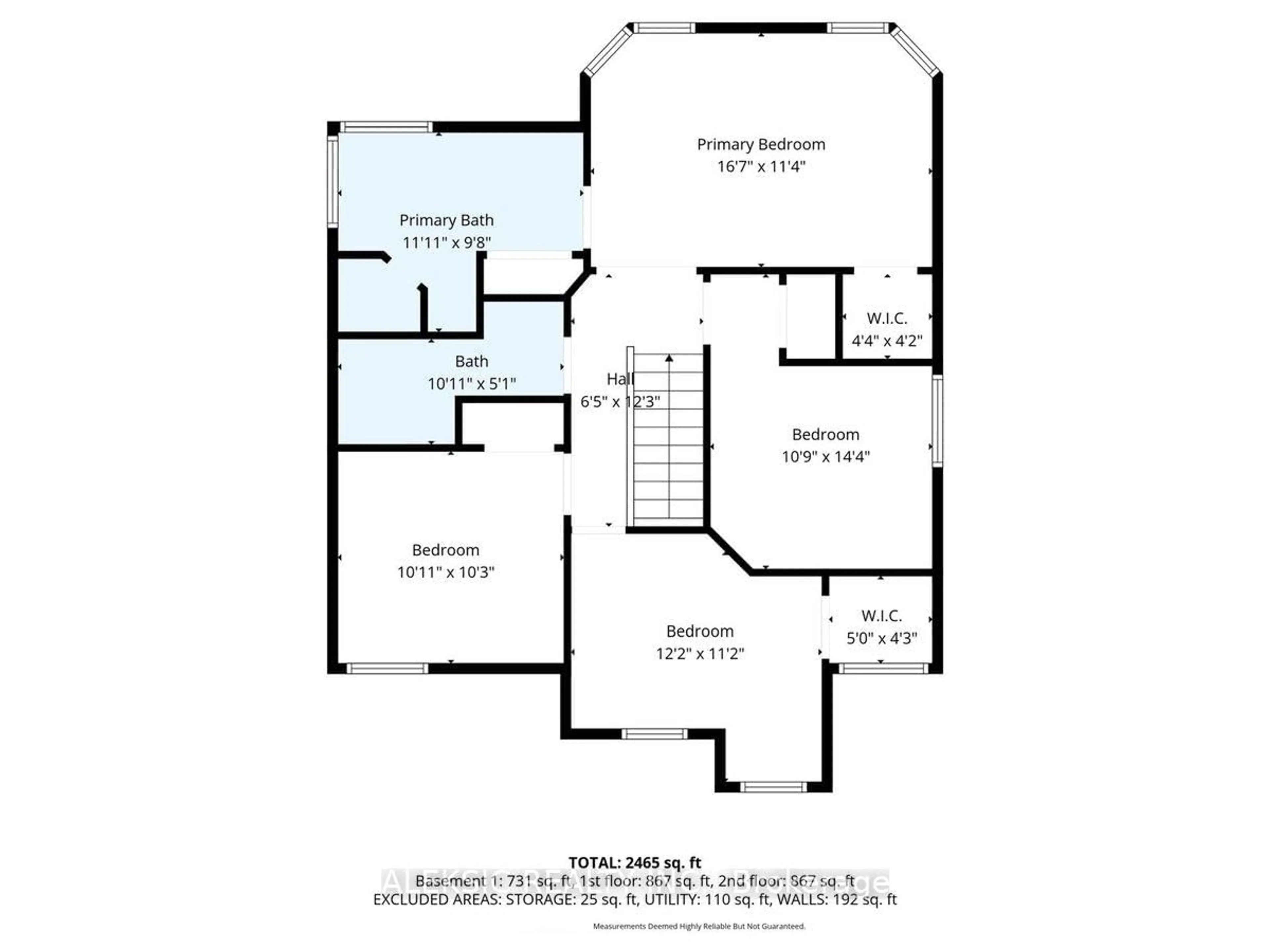Floor plan for 33 Hillpath Cres, Brampton Ontario L6Z 4T7