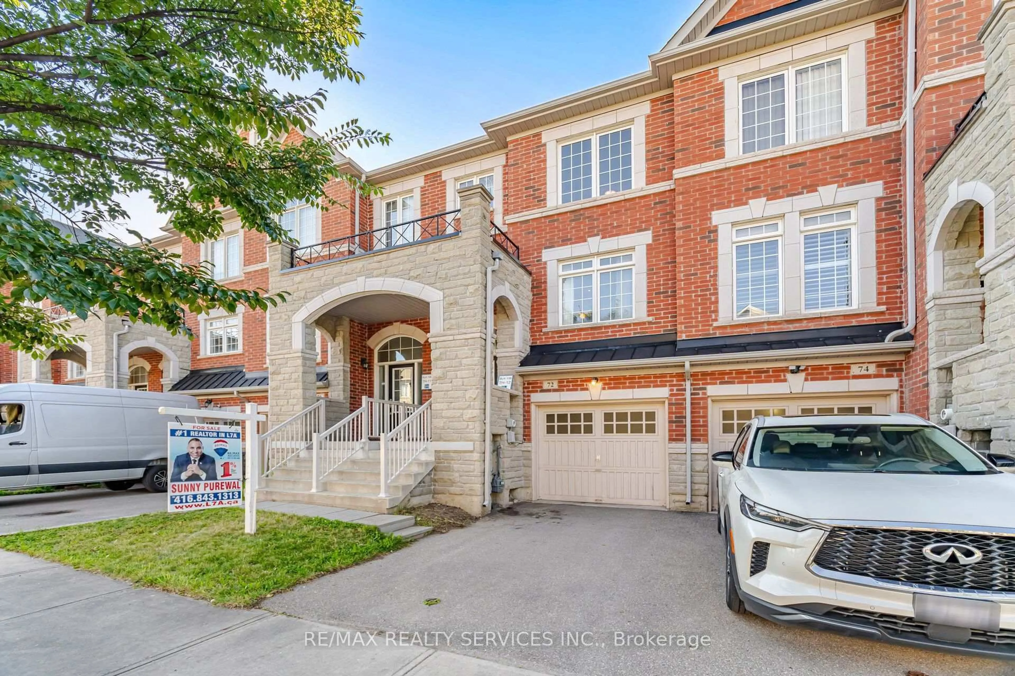 Home with brick exterior material, street for 72 Rockman Cres, Brampton Ontario L7A 3Z9