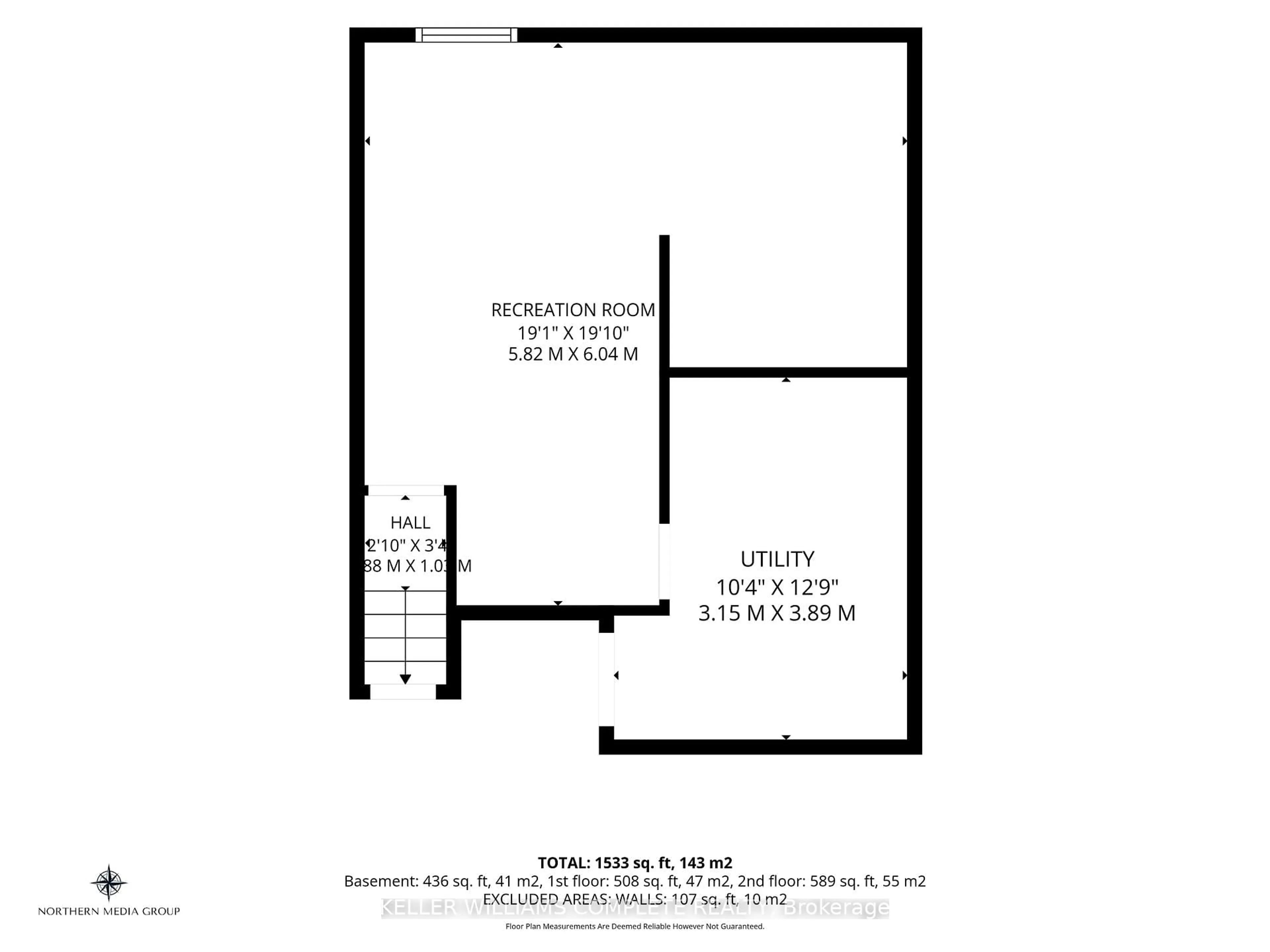 Floor plan for 3008 PALMER Dr #2, Burlington Ontario L7M 1L2