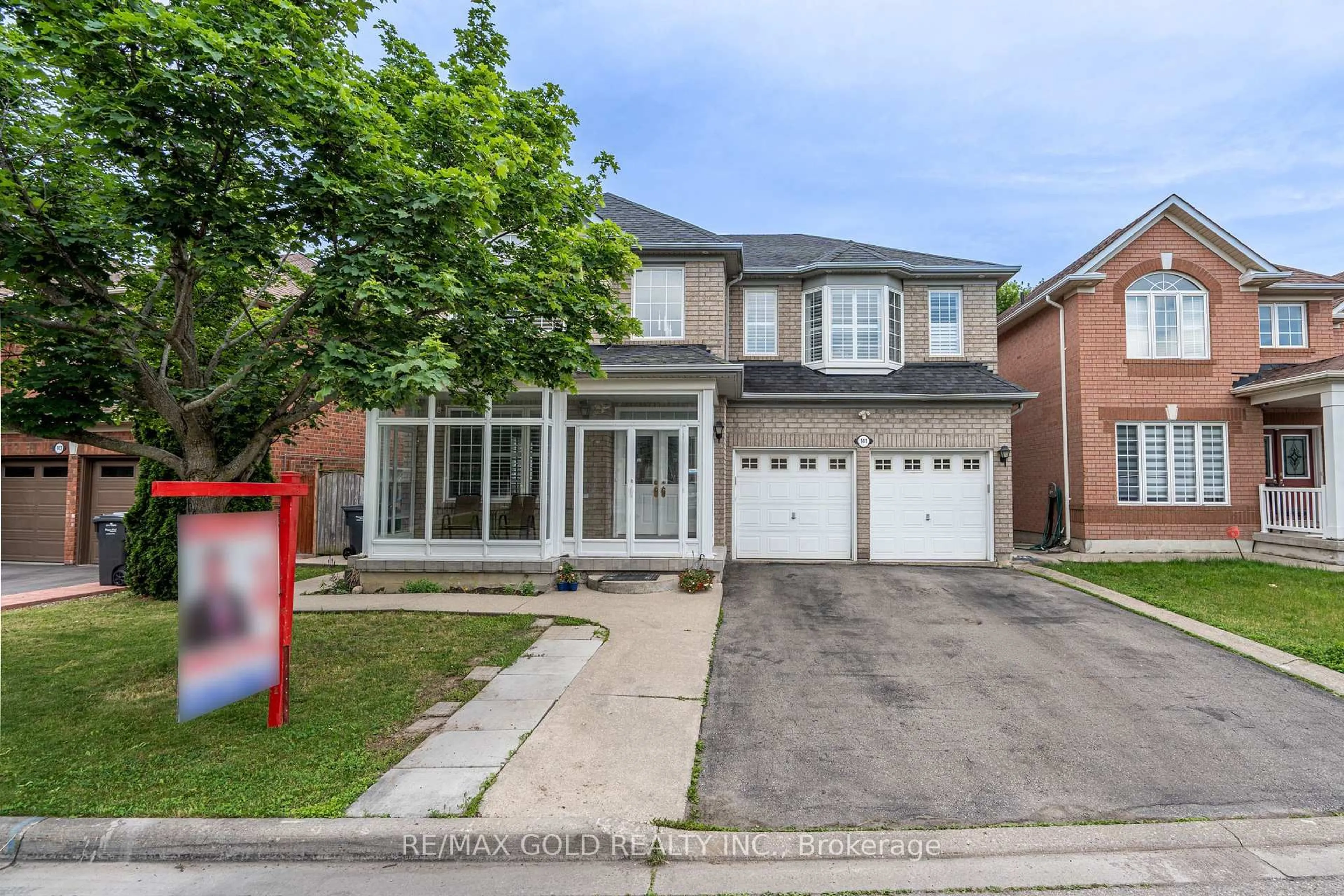 Home with brick exterior material, street for 141 Whitwell Dr, Brampton Ontario L6P 1L2