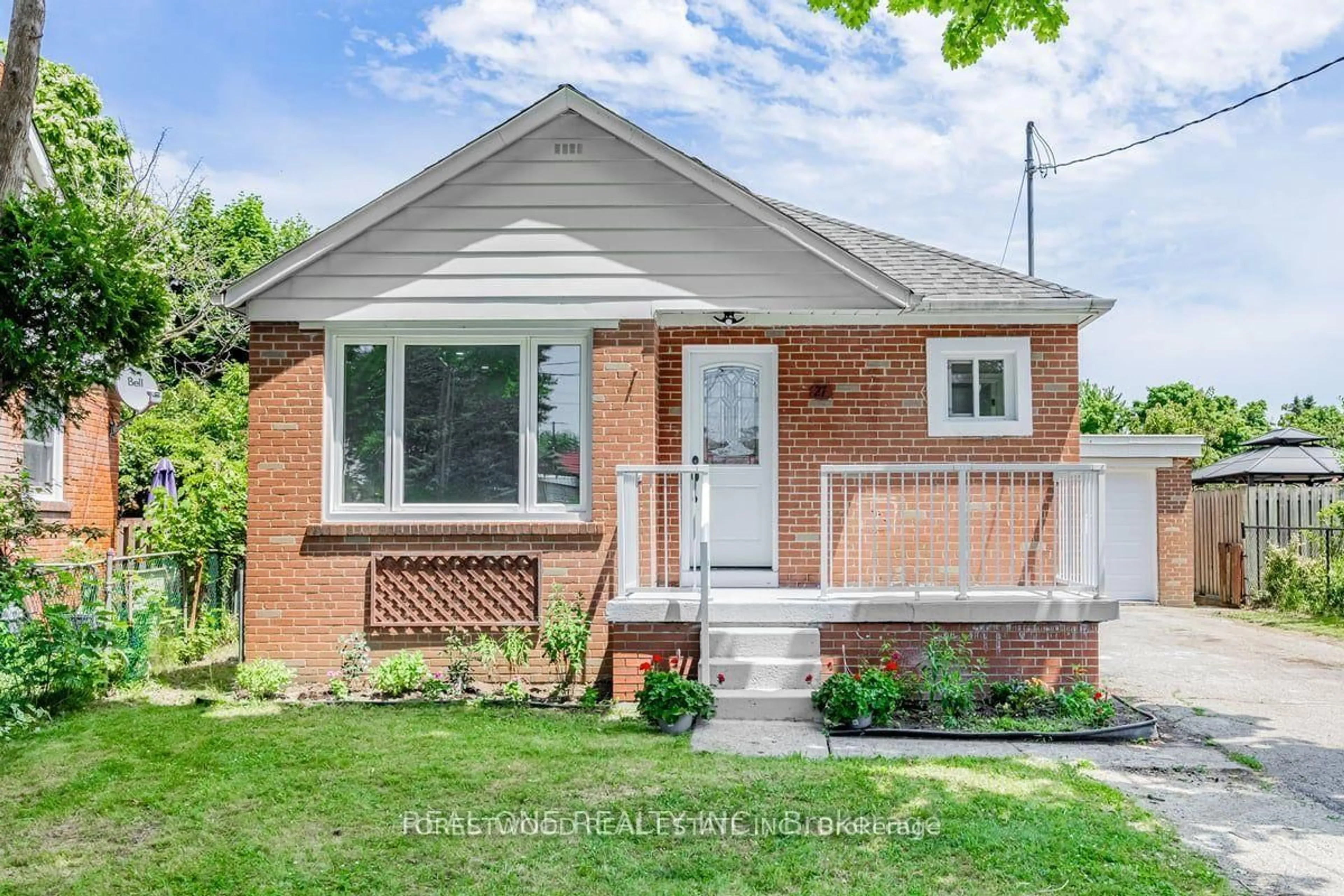 Home with brick exterior material, street for 27 Snaresbrook Dr, Toronto Ontario M9W 2N5