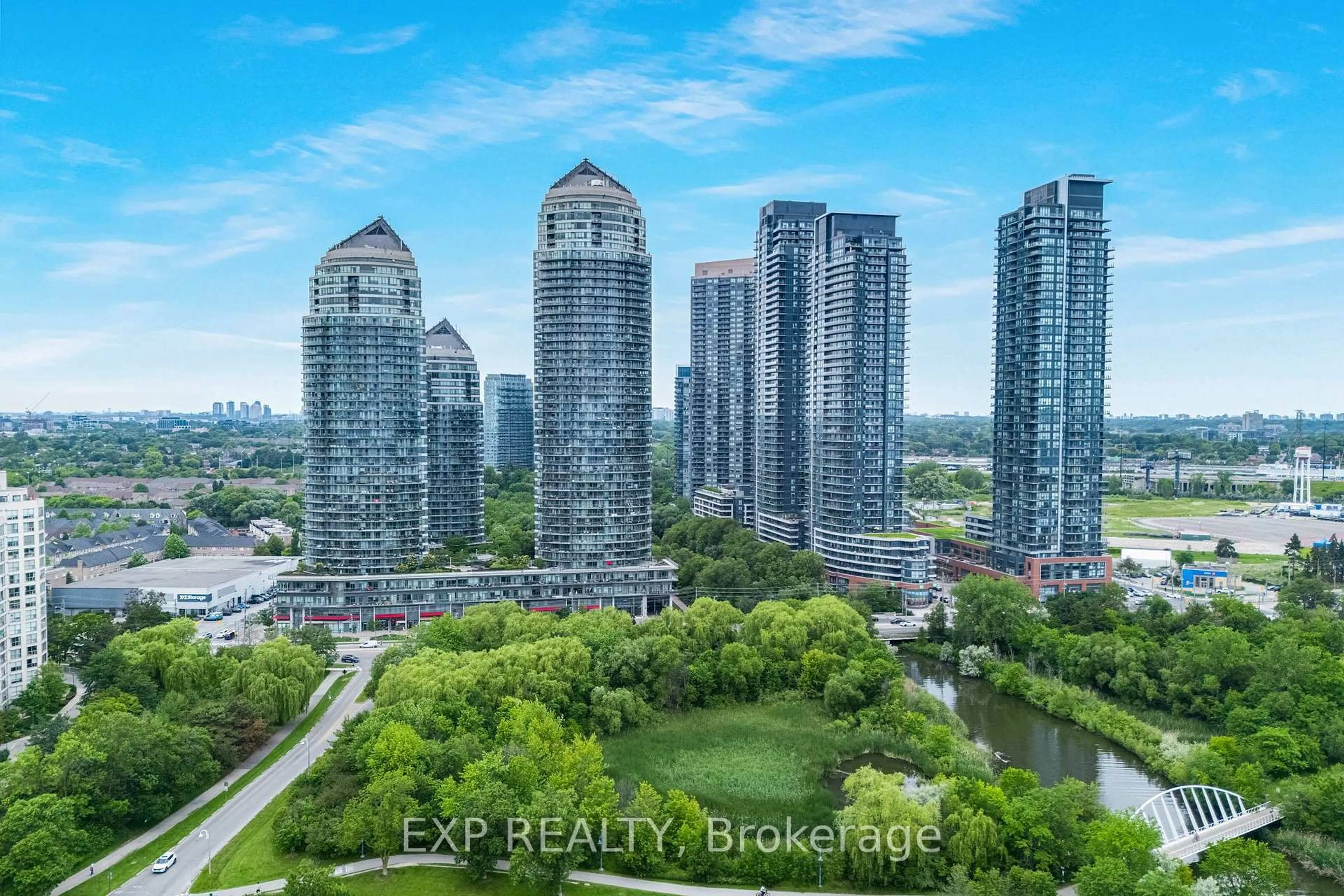A pic from outside/outdoor area/front of a property/back of a property/a pic from drone, city buildings view from balcony for 2230 Lake Shore Blvd #808, Toronto Ontario M8V 0B2
