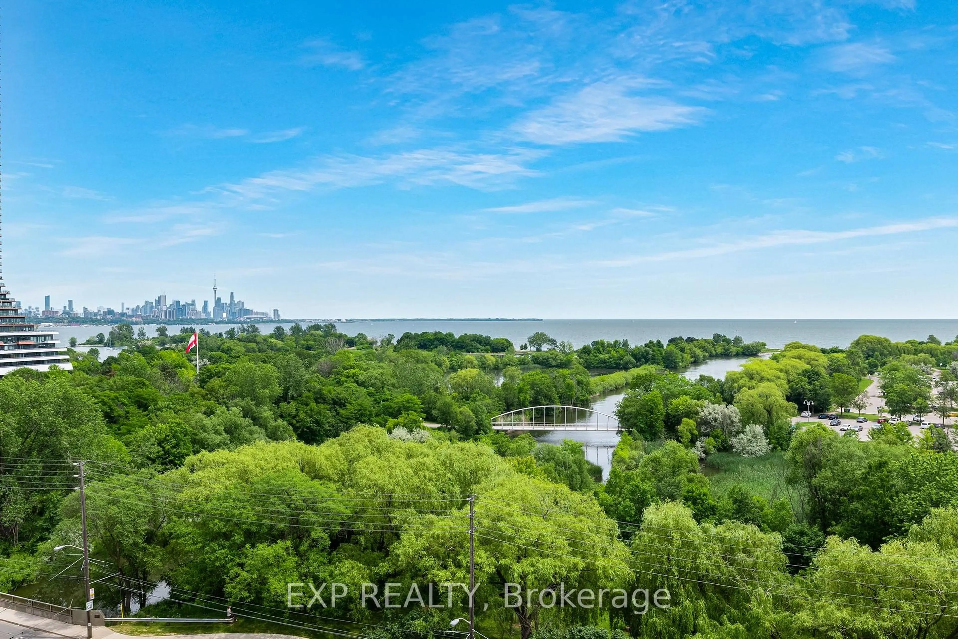 A pic from outside/outdoor area/front of a property/back of a property/a pic from drone, water/lake/river/ocean view for 2230 Lake Shore Blvd #808, Toronto Ontario M8V 0B2