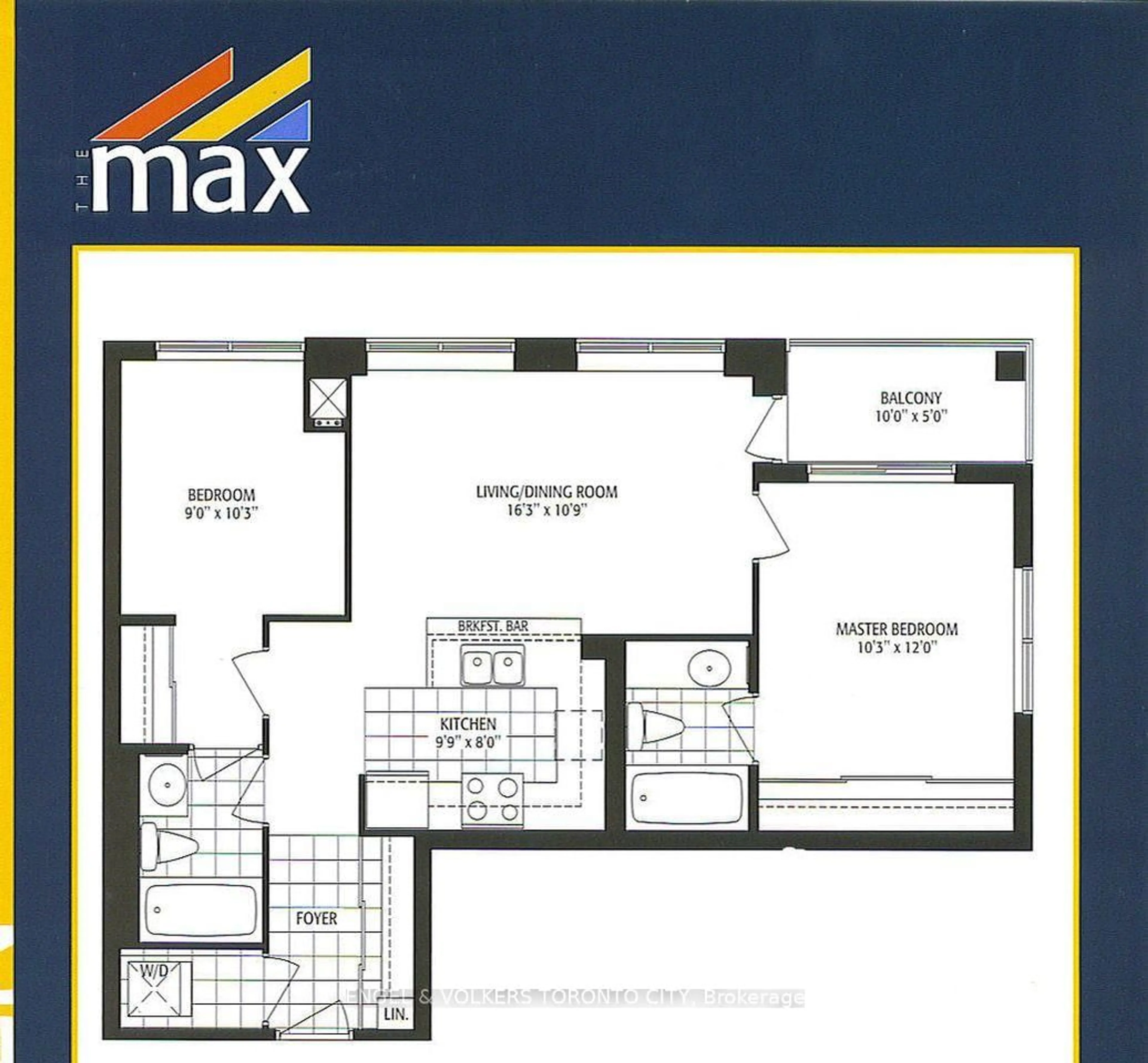 Floor plan for 2772 Keele St #711, Toronto Ontario M3M 0A3