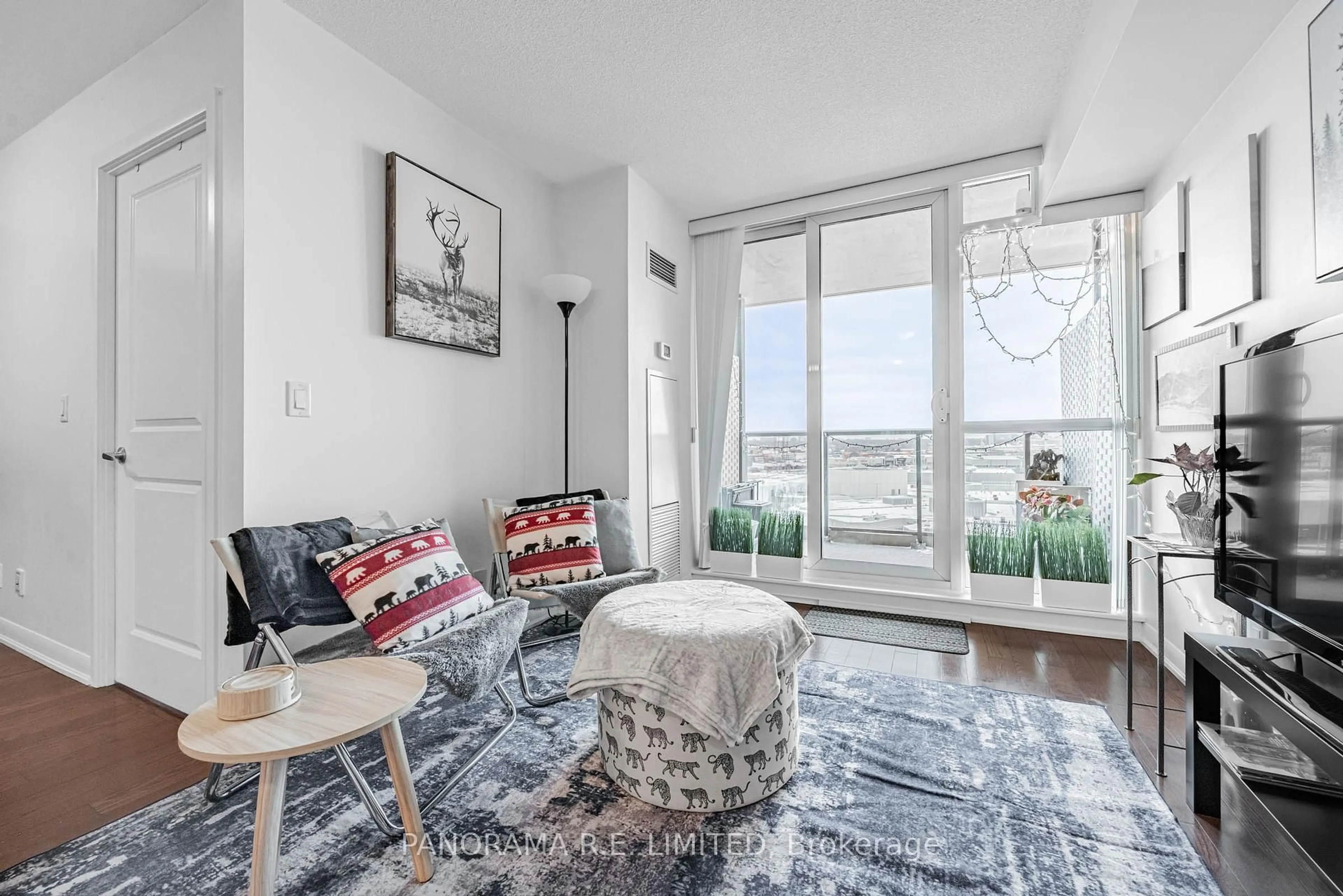 Living room with furniture, unknown for 215 Sherway Gardens Rd #1208, Toronto Ontario M9C 0A4