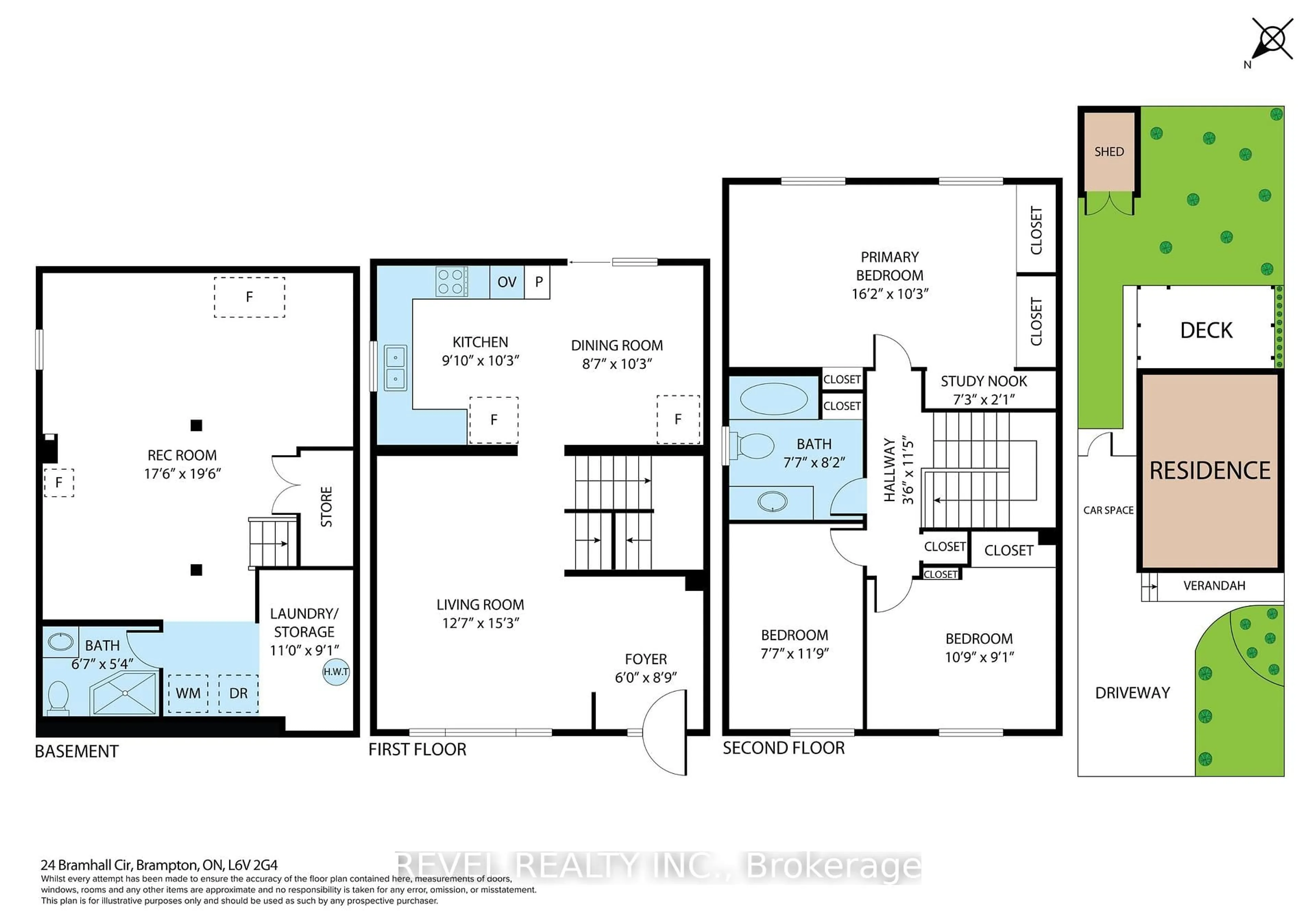 Floor plan for 24 Bramhall Circ, Brampton Ontario L6V 2G4