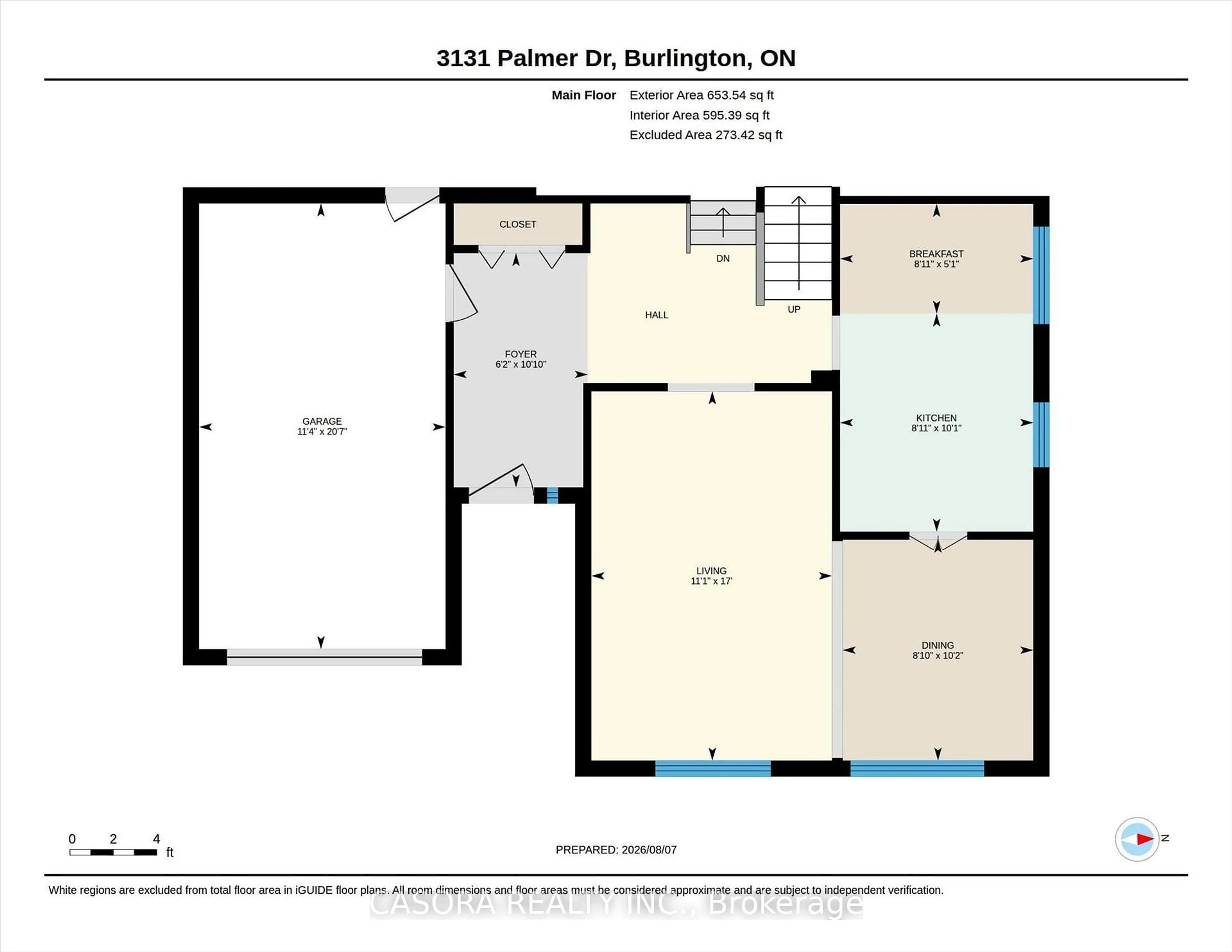 Floor plan for 3131 Palmer Dr, Burlington Ontario L7M 1L3