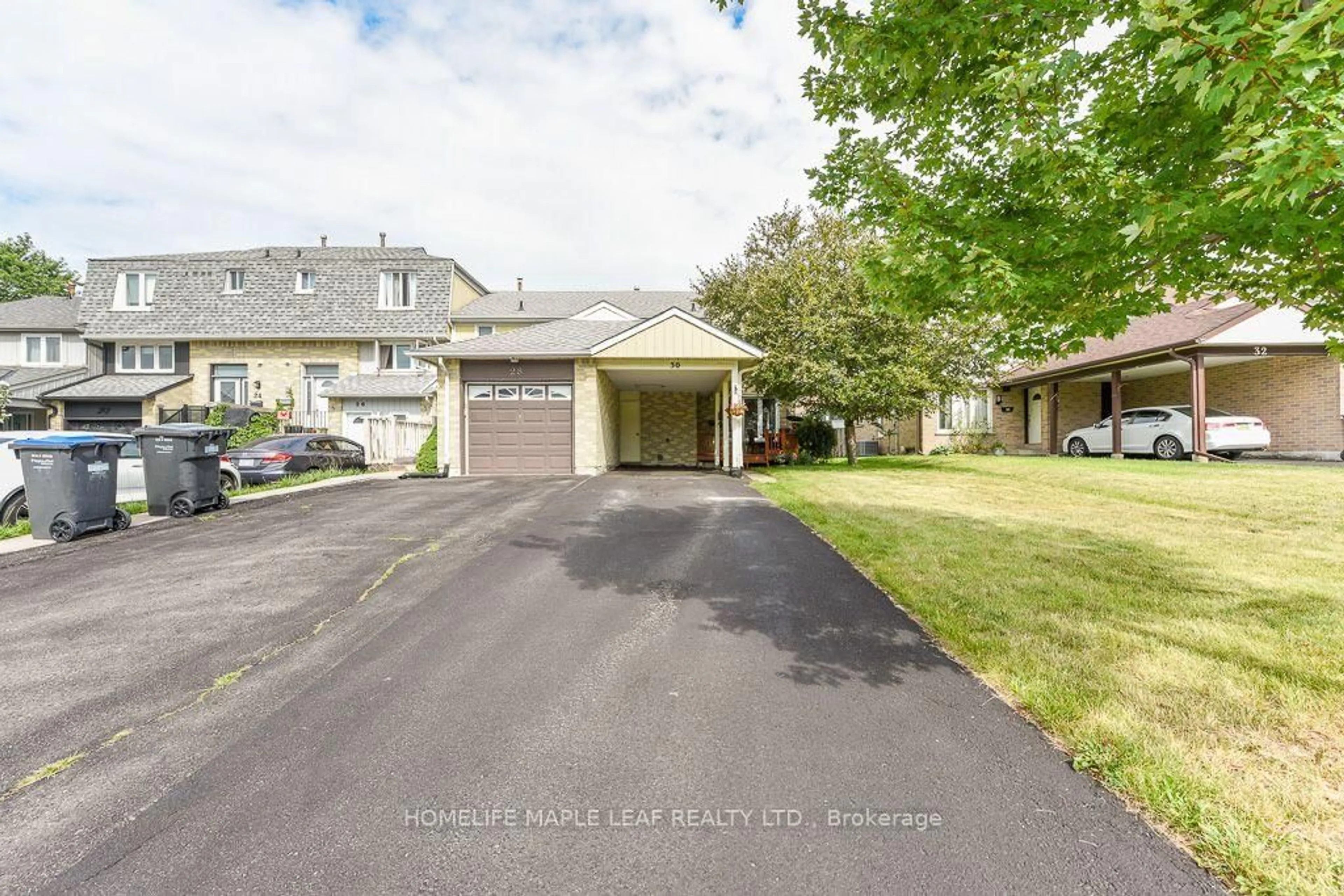 A pic from outside/outdoor area/front of a property/back of a property/a pic from drone, street for 30 Primrose Cres, Brampton Ontario L6Z 1E2