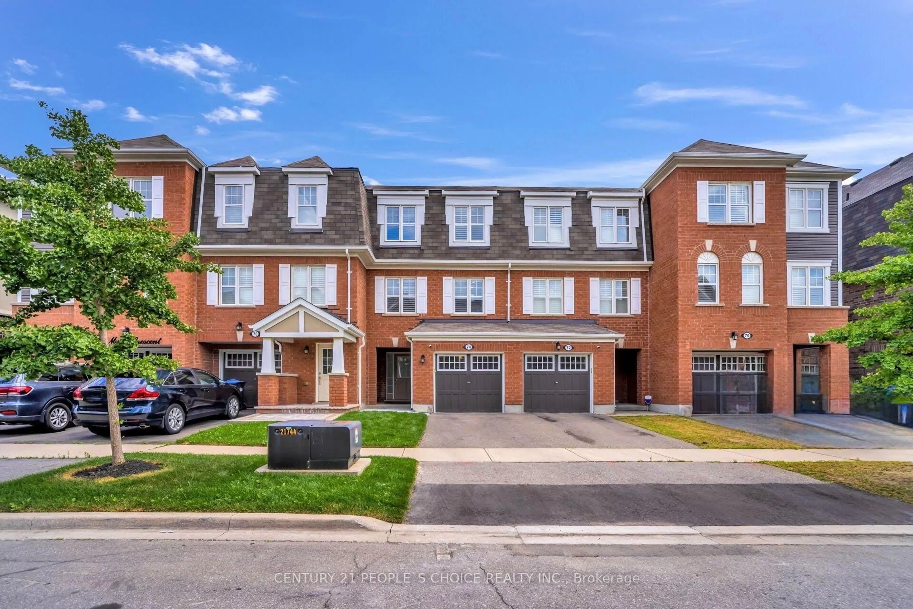 Home with brick exterior material, street for 74 Metro Cres, Brampton Ontario L7A 4P1