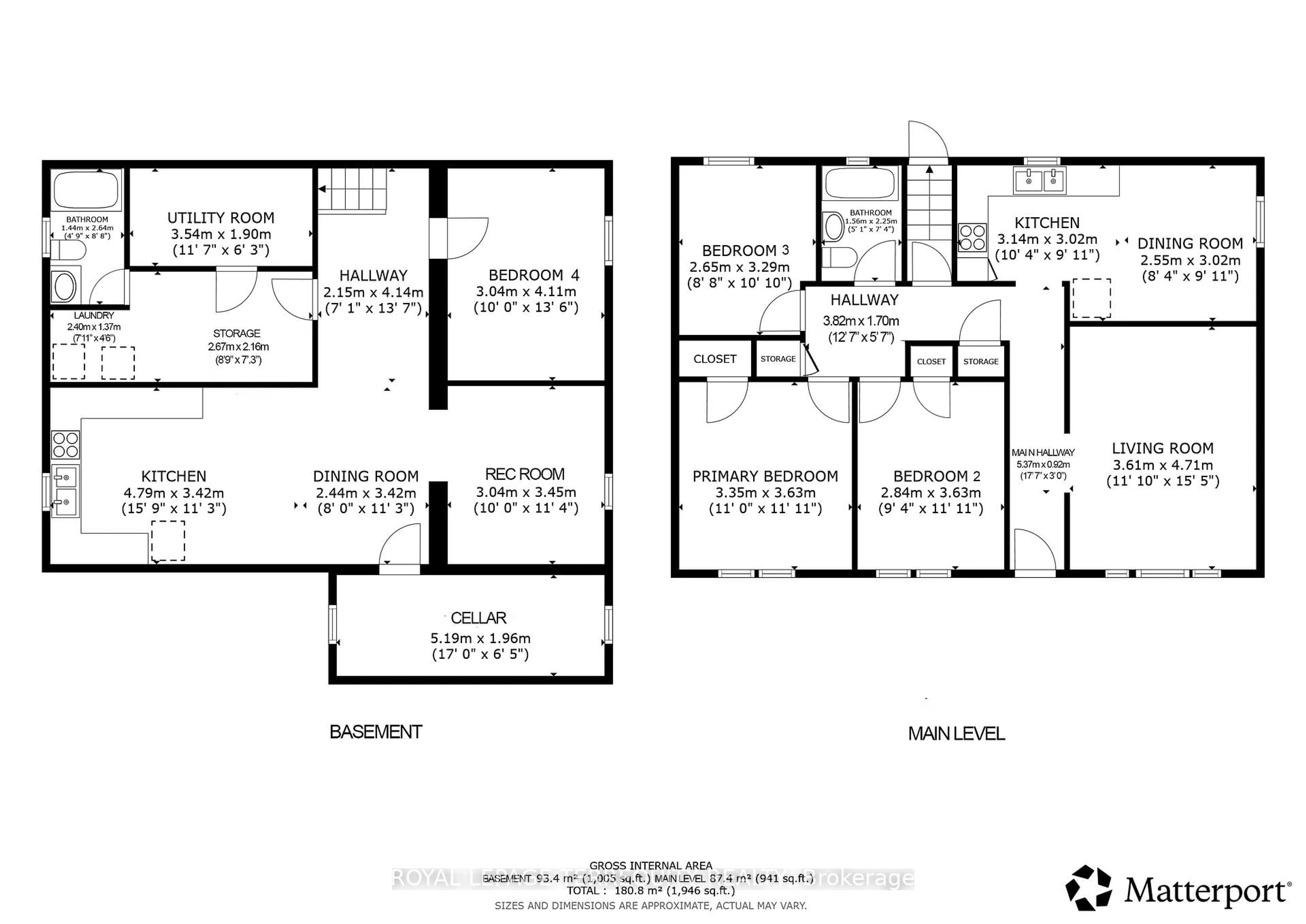 Floor plan for 19 Battersea Cres, Toronto Ontario M6L 1G7