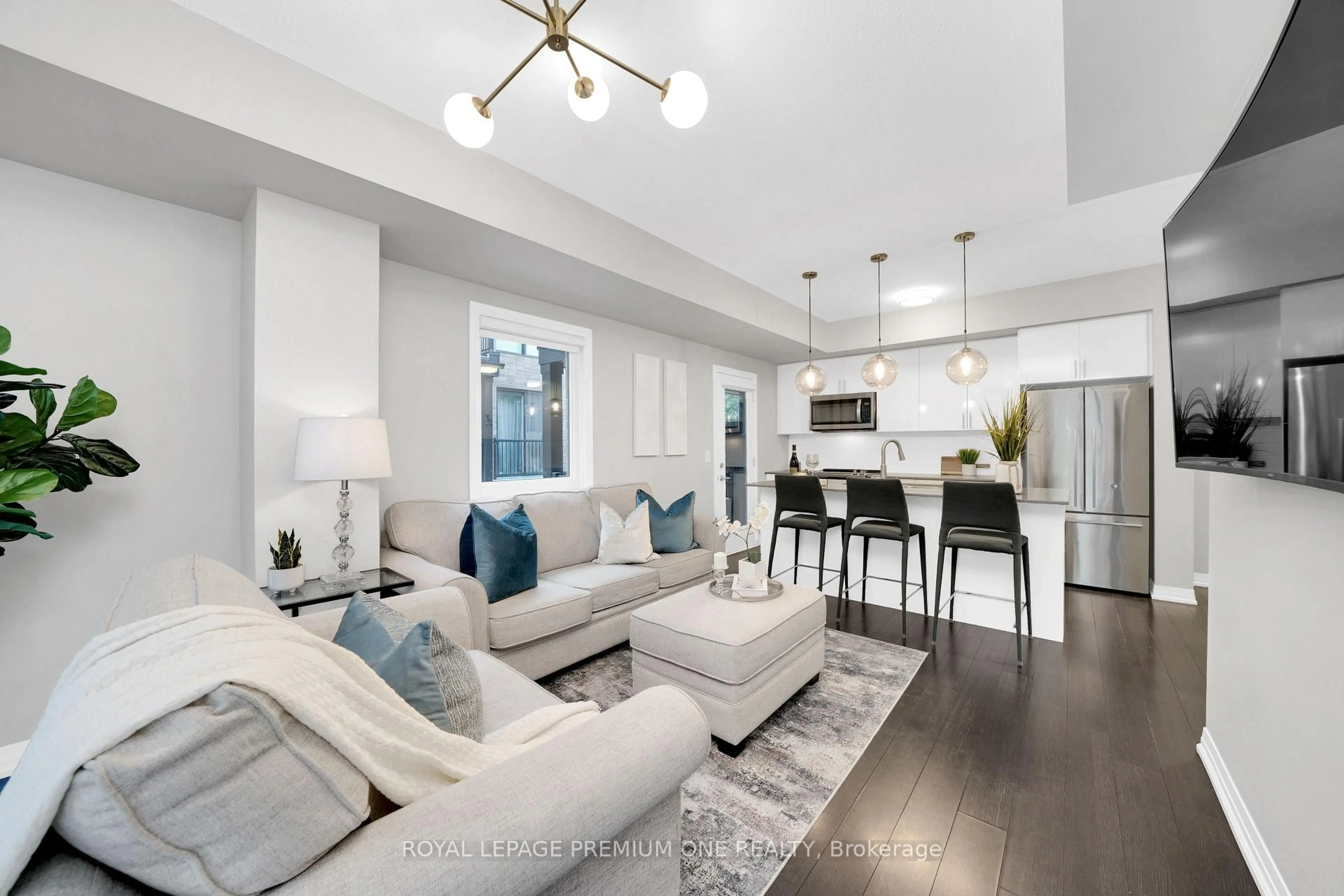 Living room with furniture, unknown for 1202 Main St #108, Milton Ontario L9T 9K8