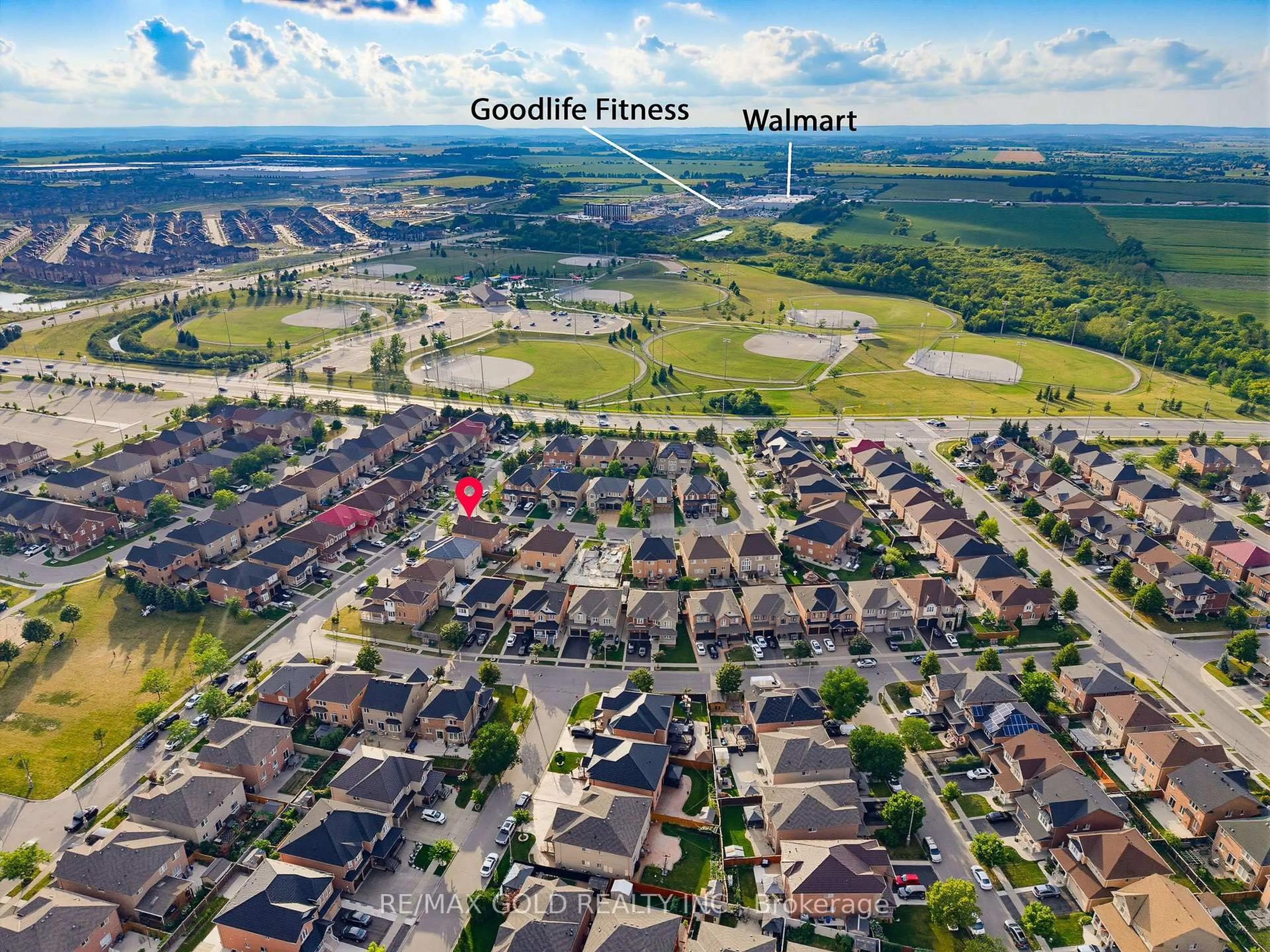 A pic from outside/outdoor area/front of a property/back of a property/a pic from drone, mountain view for 57 Quailvalley Dr, Brampton Ontario L6R 0N7