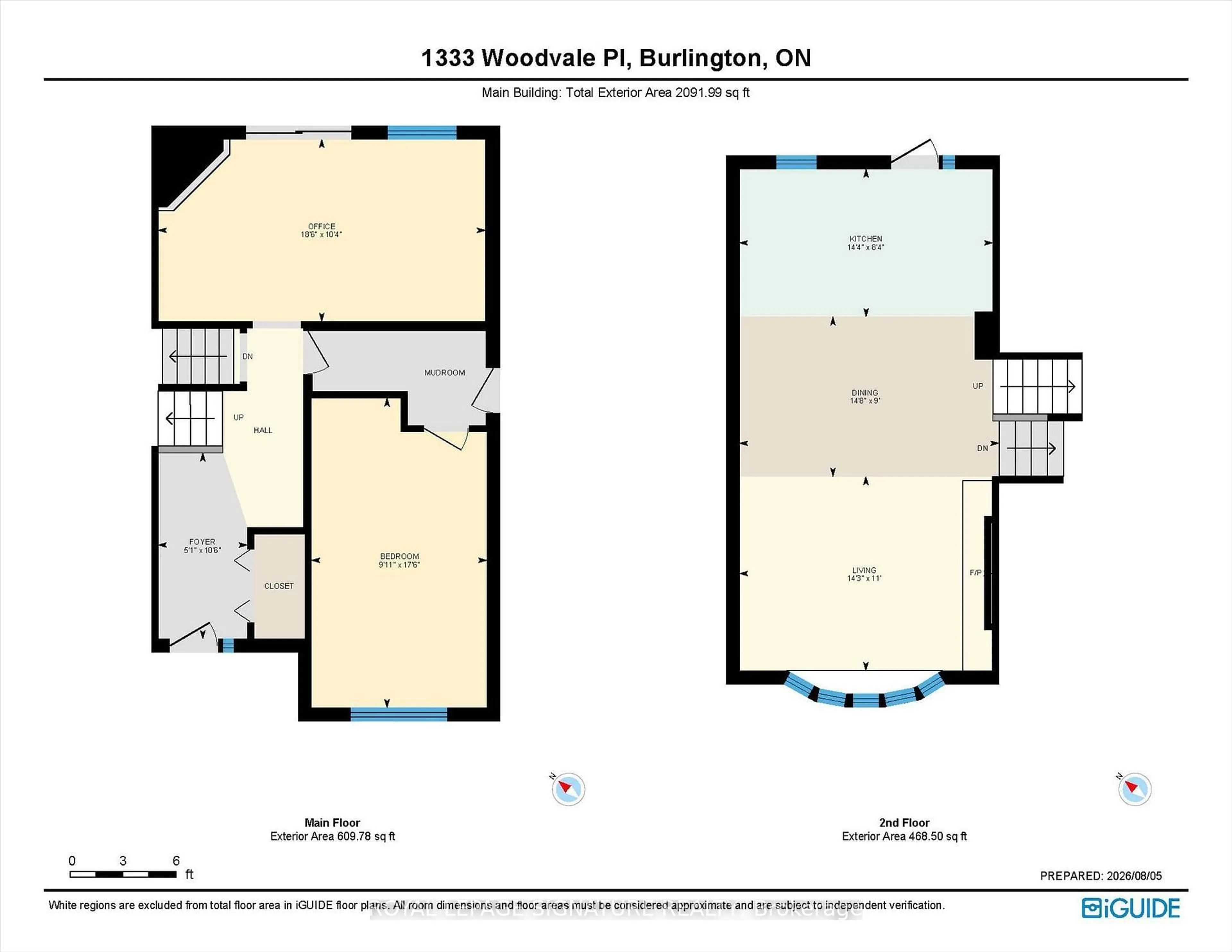 Floor plan for 1333 Woodvale Pl, Burlington Ontario L7M 1R2