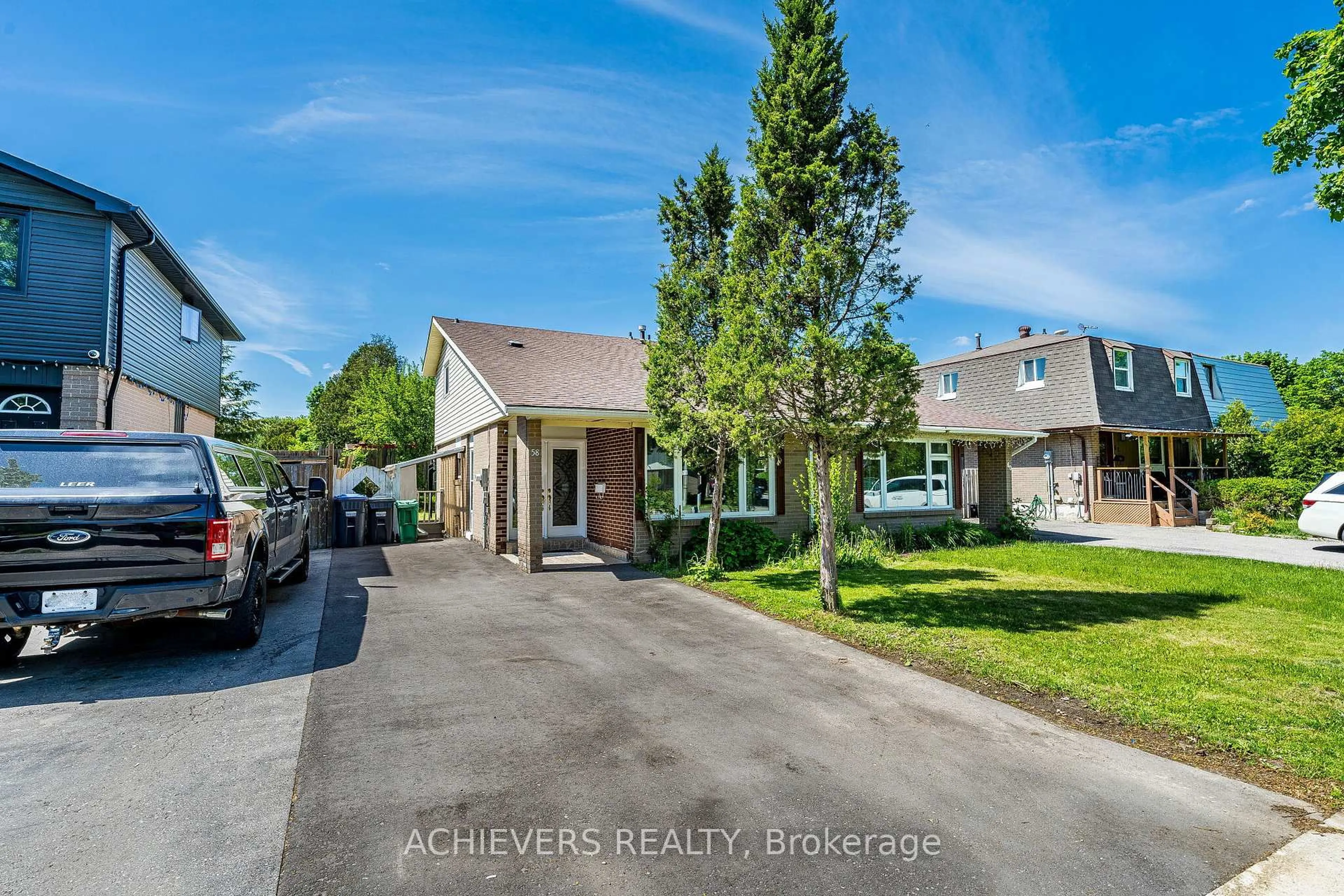 A pic from outside/outdoor area/front of a property/back of a property/a pic from drone, street for 58 Archdekin Dr, Brampton Ontario L6V 1Y5