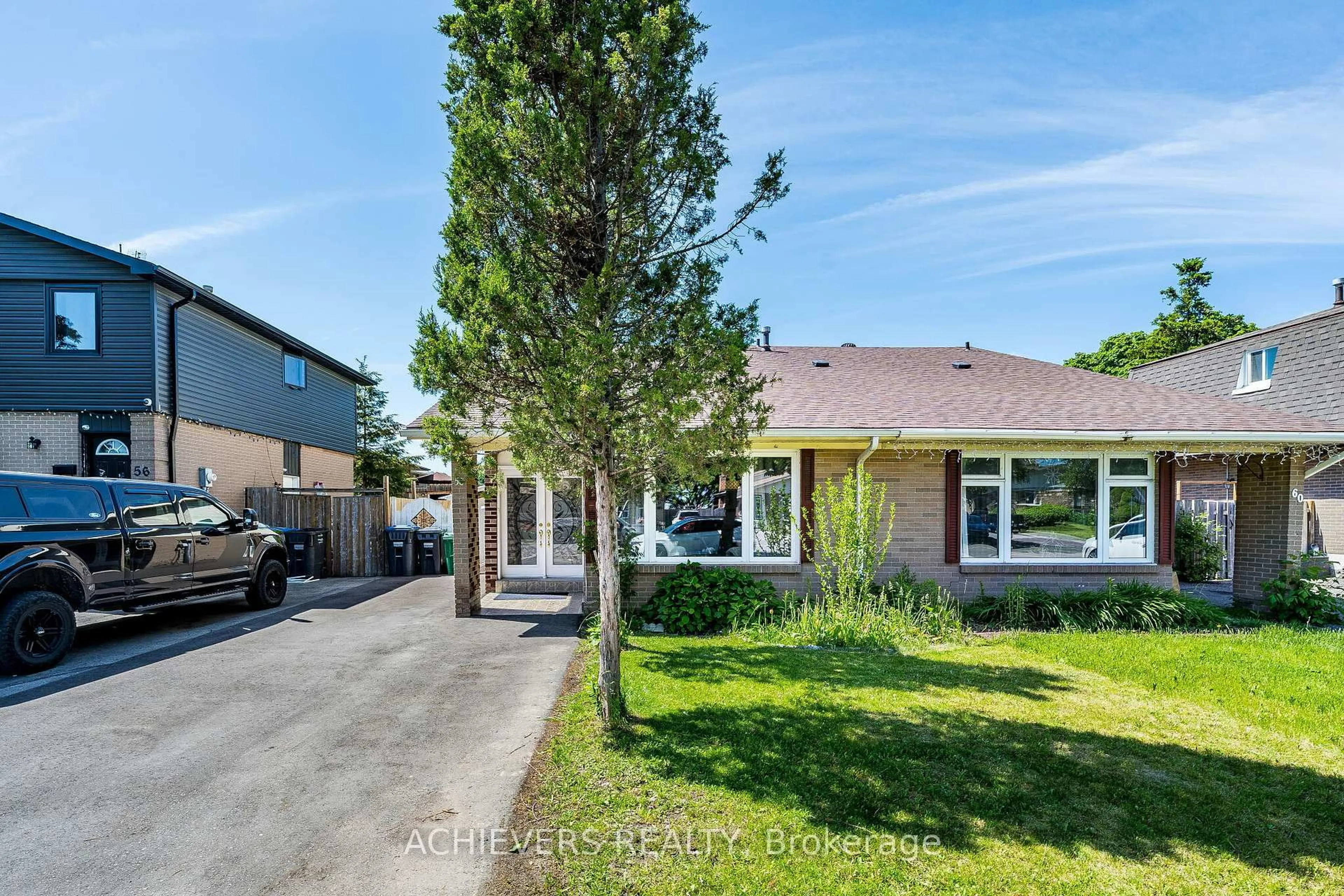 A pic from outside/outdoor area/front of a property/back of a property/a pic from drone, street for 58 Archdekin Dr, Brampton Ontario L6V 1Y5