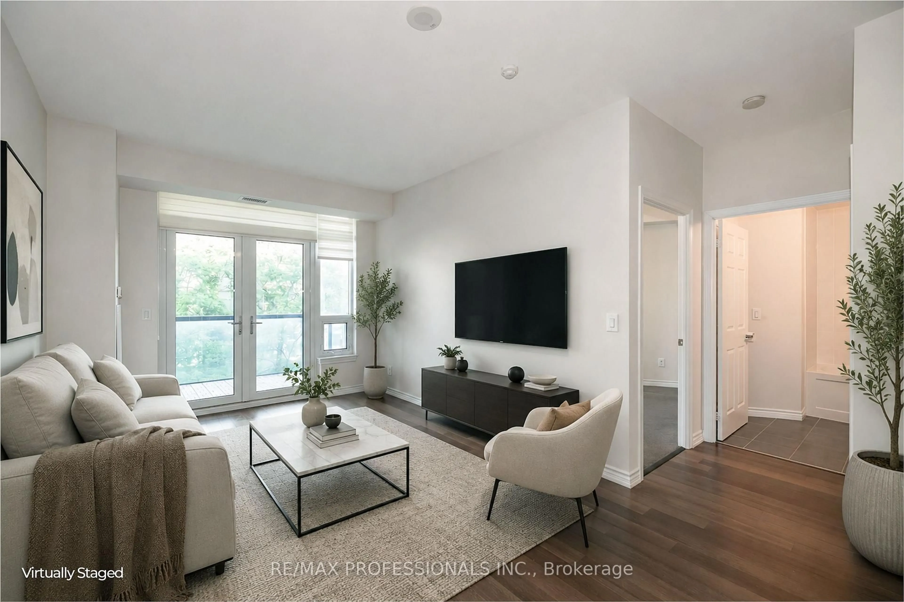 Living room with furniture, unknown for 1135 Royal York Rd #312, Toronto Ontario M9A 0C3