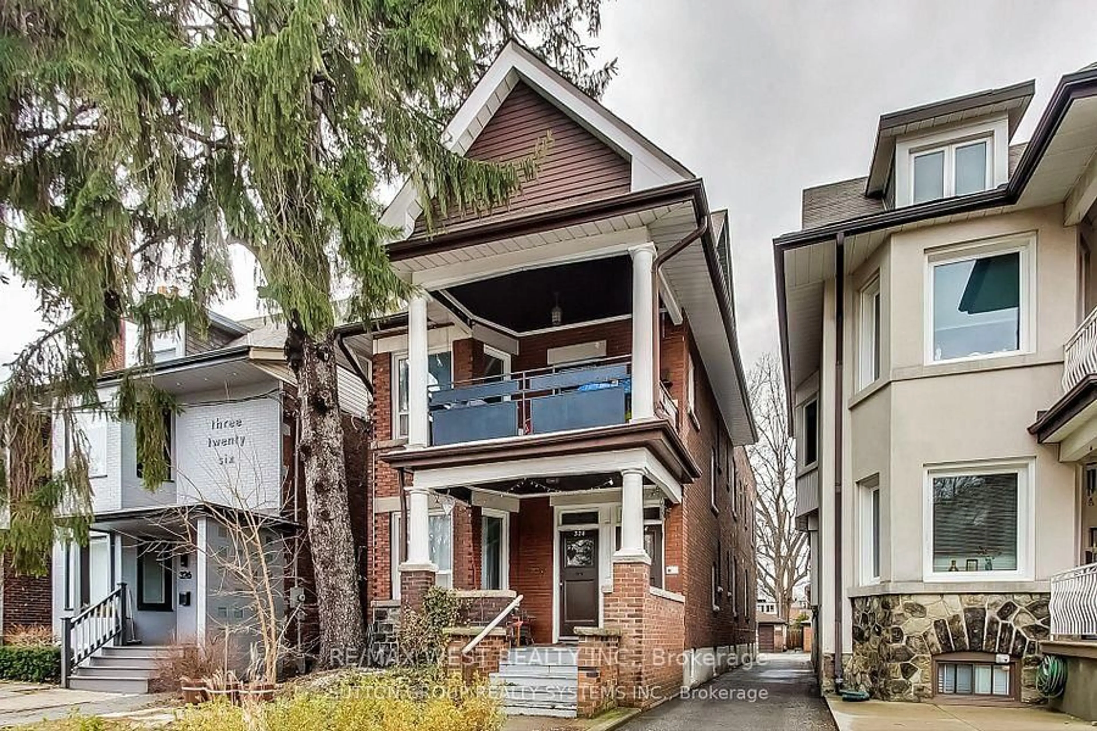 Home with brick exterior material, street for 328 High Park Ave, Toronto Ontario M6P 2S7