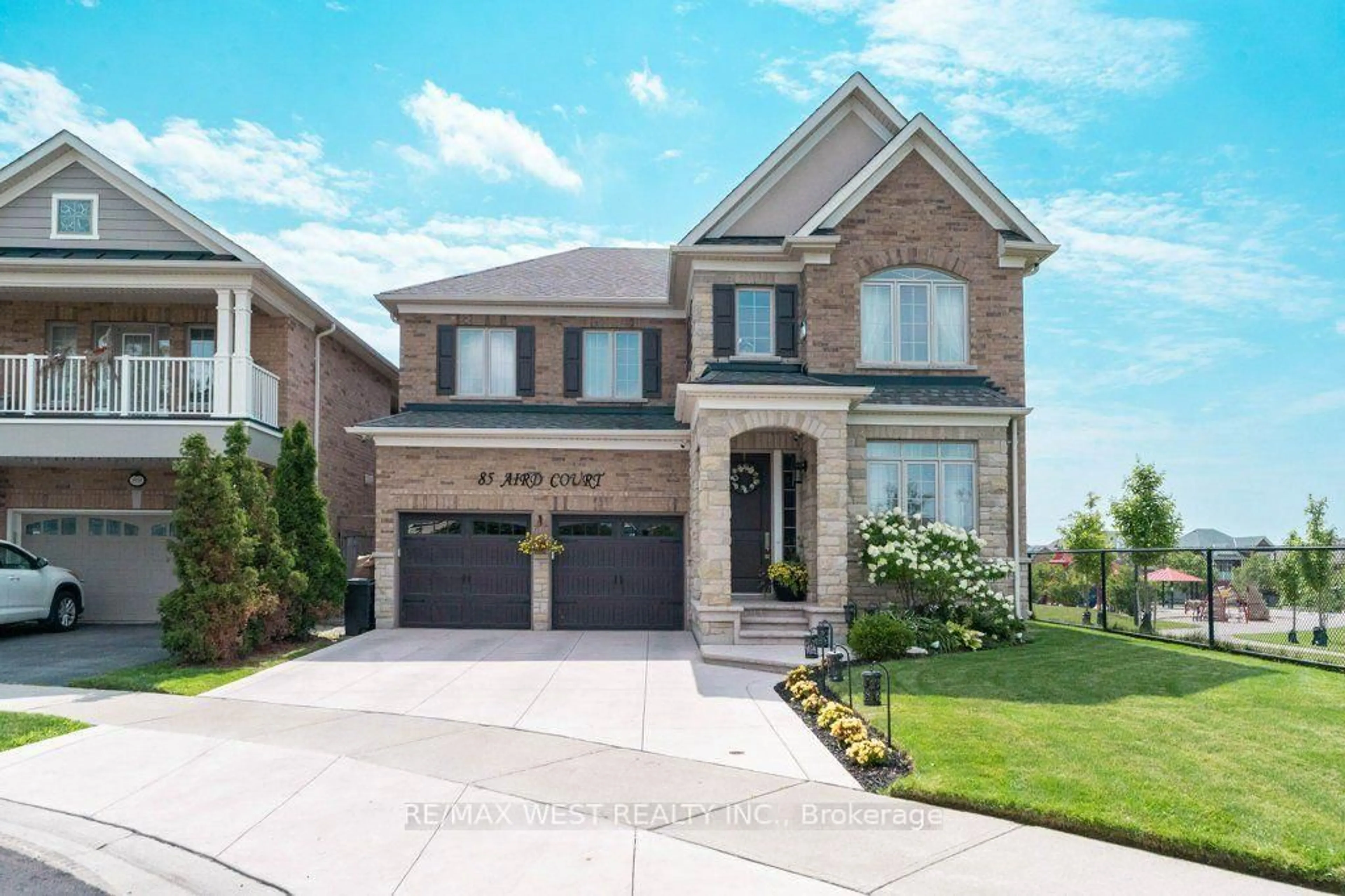 Home with brick exterior material, street for 85 Aird Crt, Milton Ontario L9T 8B6