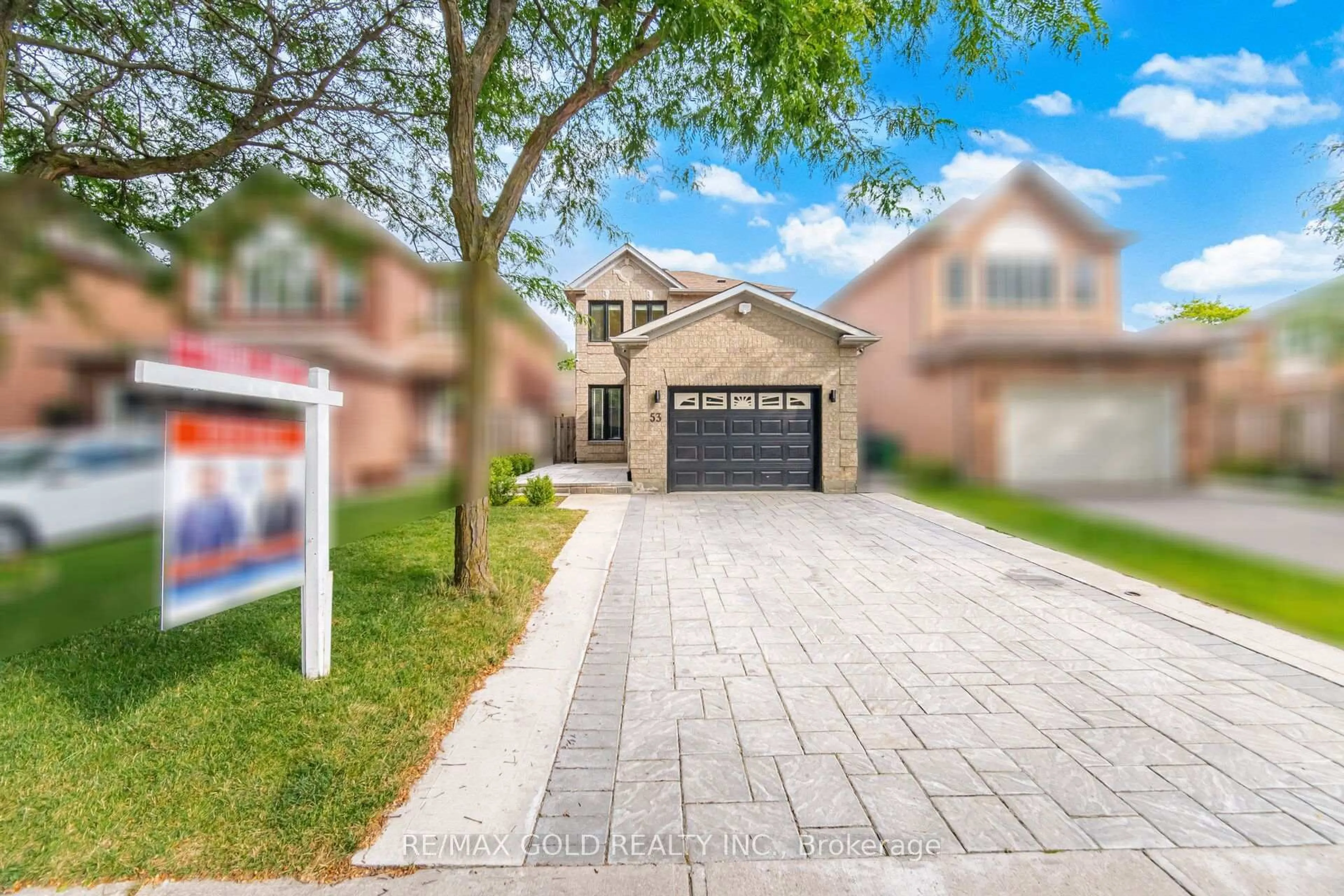 Home with brick exterior material, street for 53 Cedarwood Cres, Brampton Ontario L6X 4J9