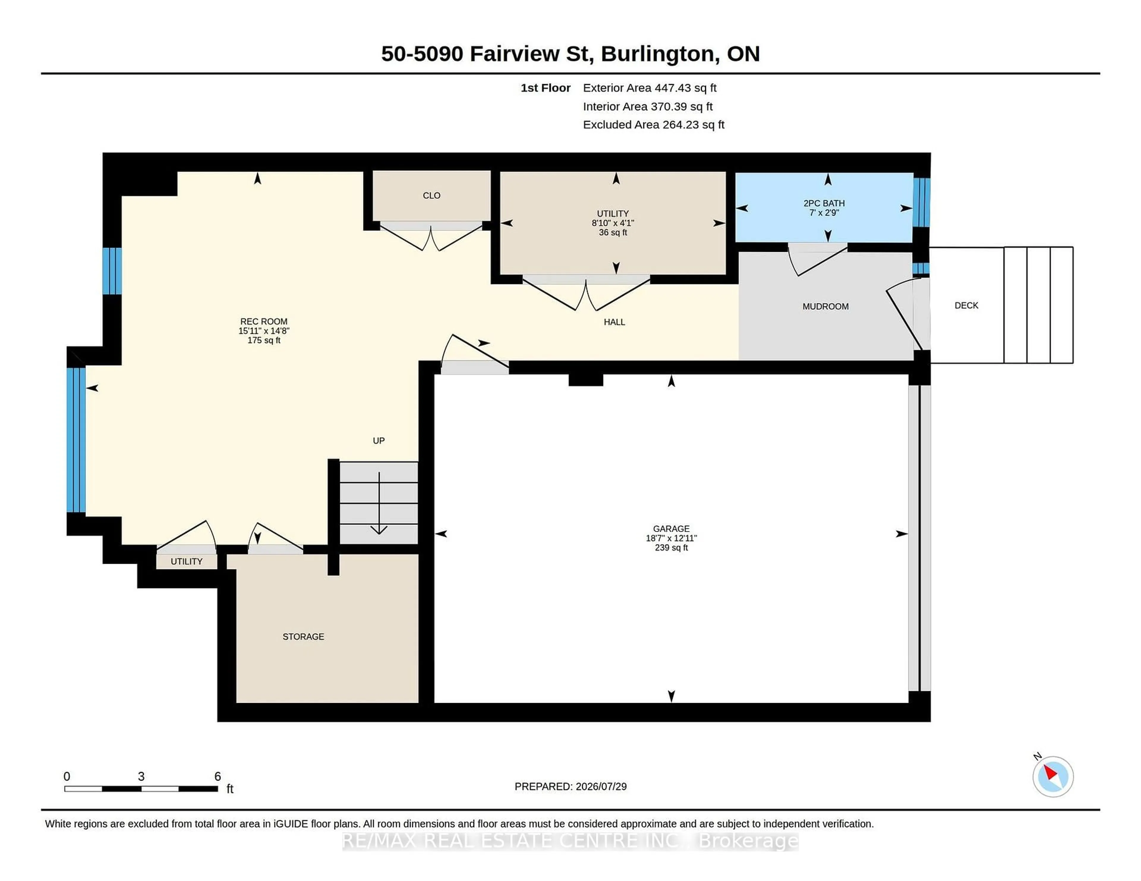 Floor plan for 5090 Fairview St #50, Burlington Ontario L7L 7H5