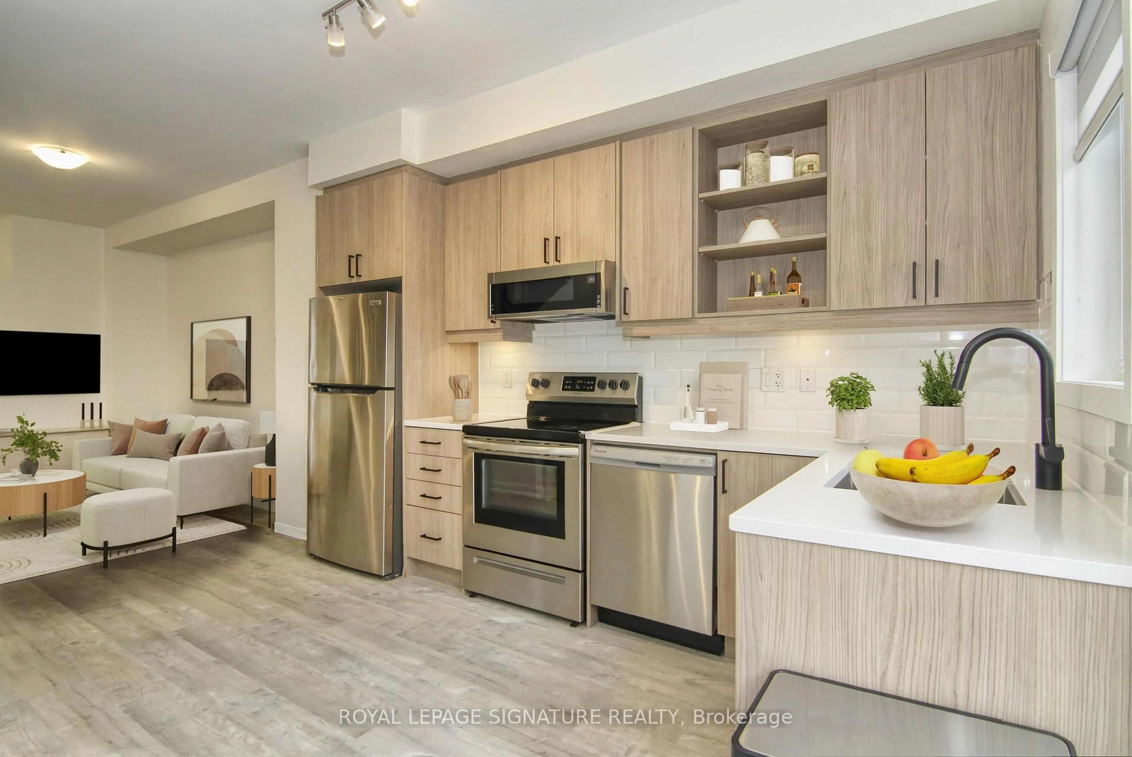 Open concept kitchen, unknown for 90 Stanley Greene Blvd #2, Toronto Ontario M3K 0C8