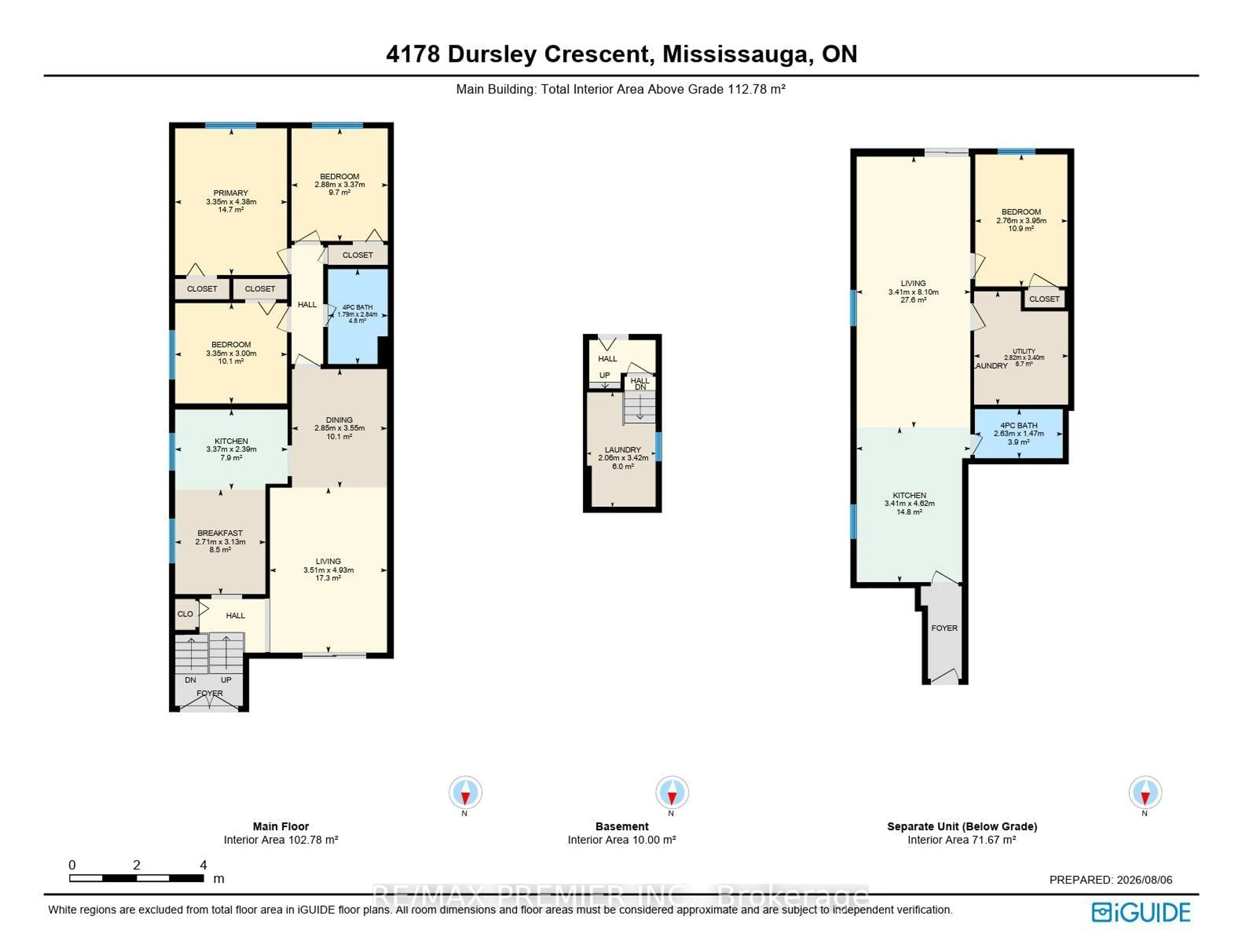 Floor plan for 4178 Dursley Cres, Mississauga Ontario L4Z 1J7