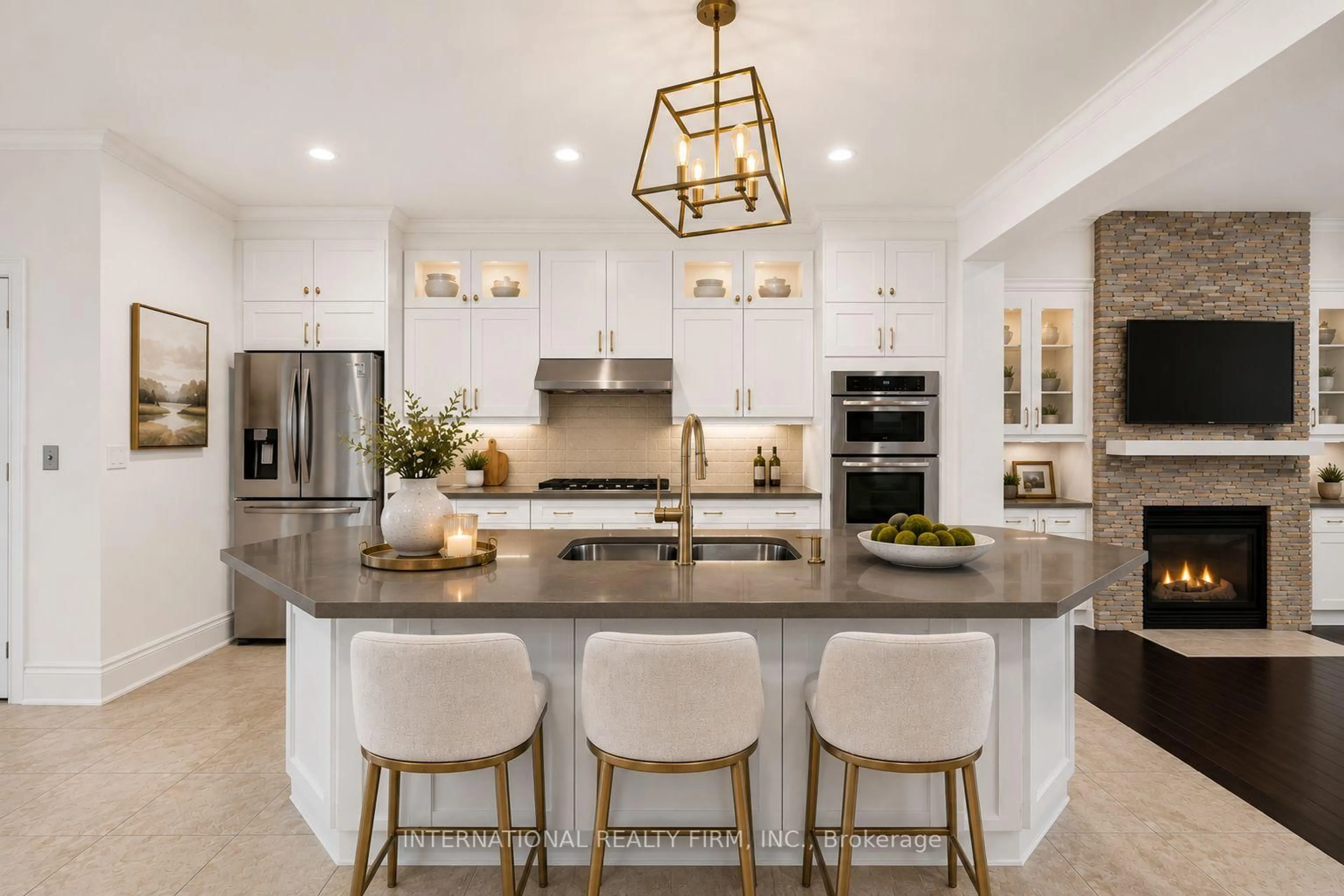 Open concept kitchen, ceramic/tile floor for 37-4135 Shipp Dr, Mississauga Ontario L4Z 0A7