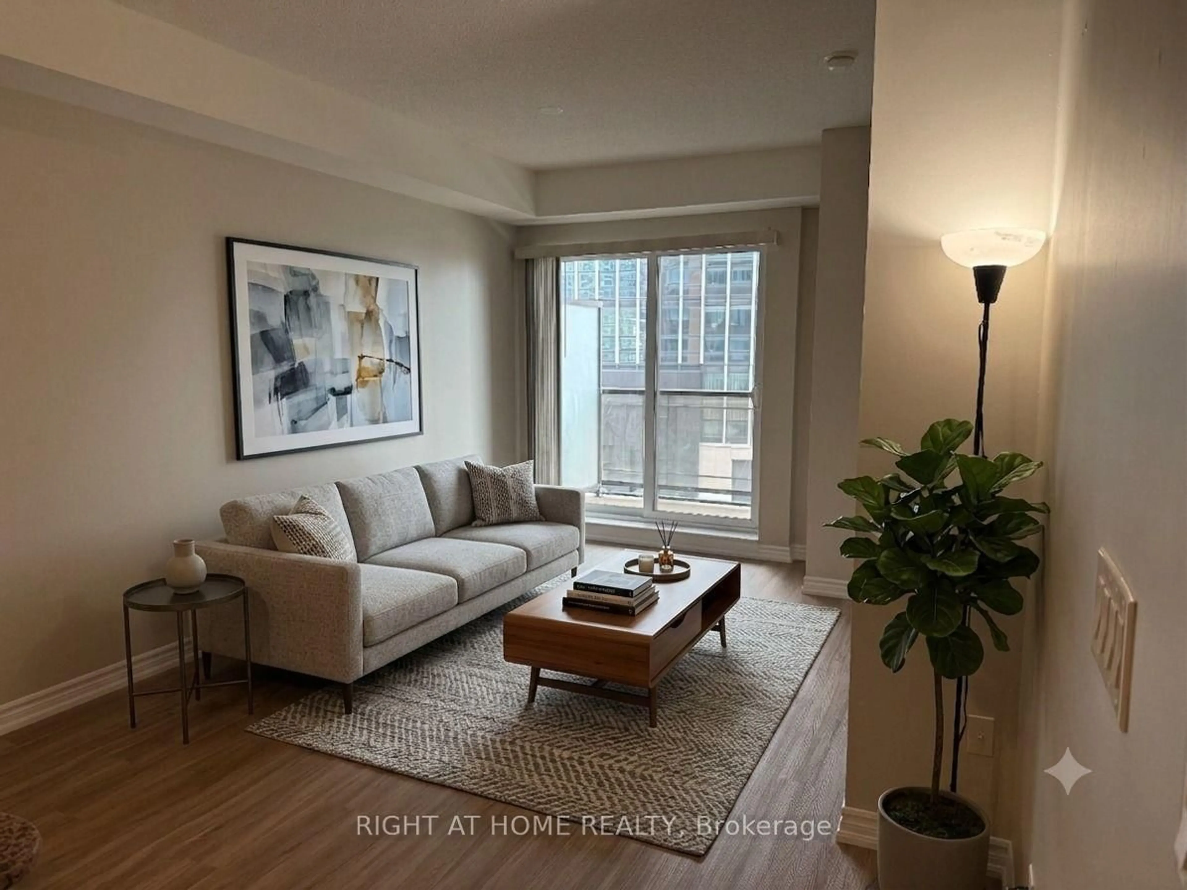 Living room with furniture, unknown for 385 Prince Of Wales Dr #401, Mississauga Ontario L5B 0C6