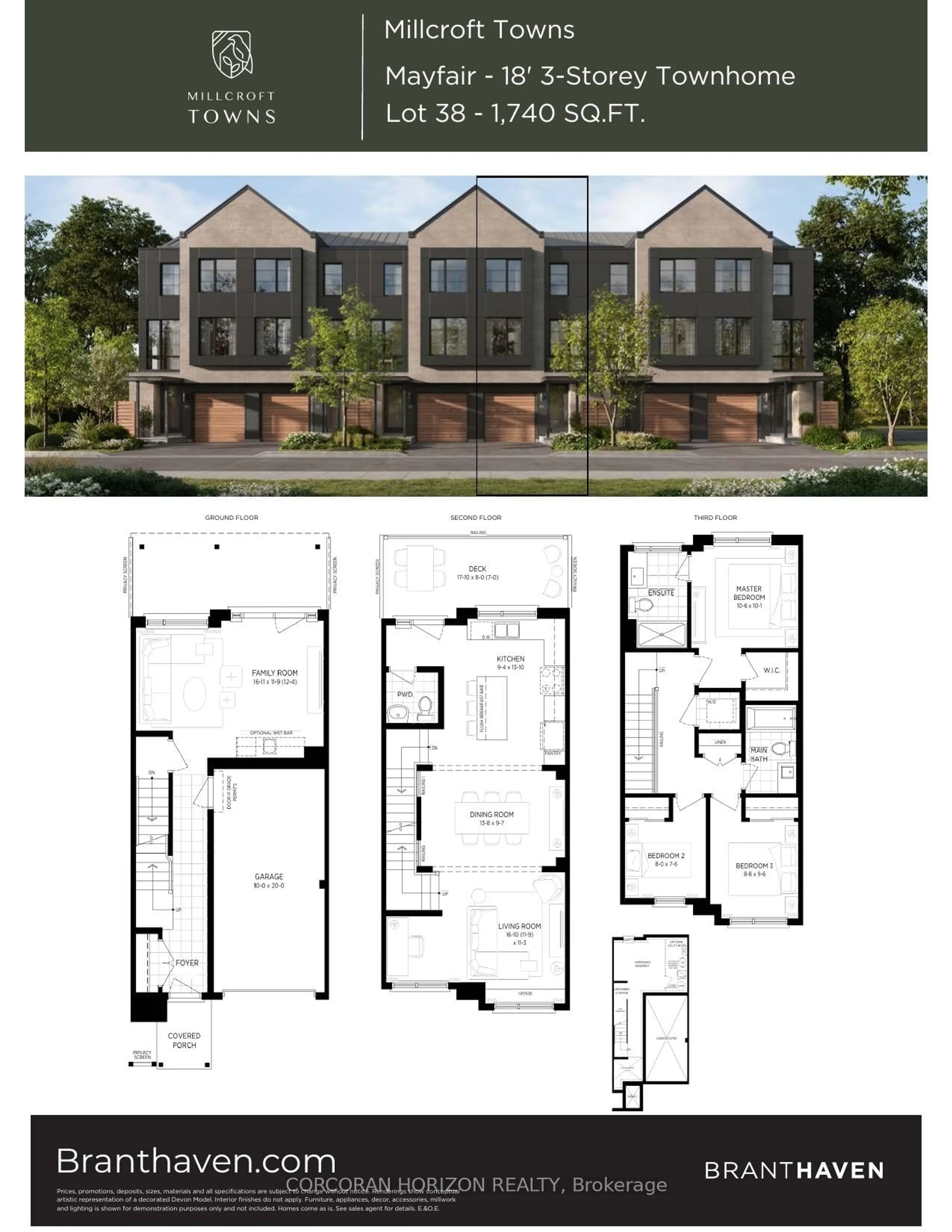 Floor plan for 2273 Turnberry Rd #38, Burlington Ontario L7M 2B2