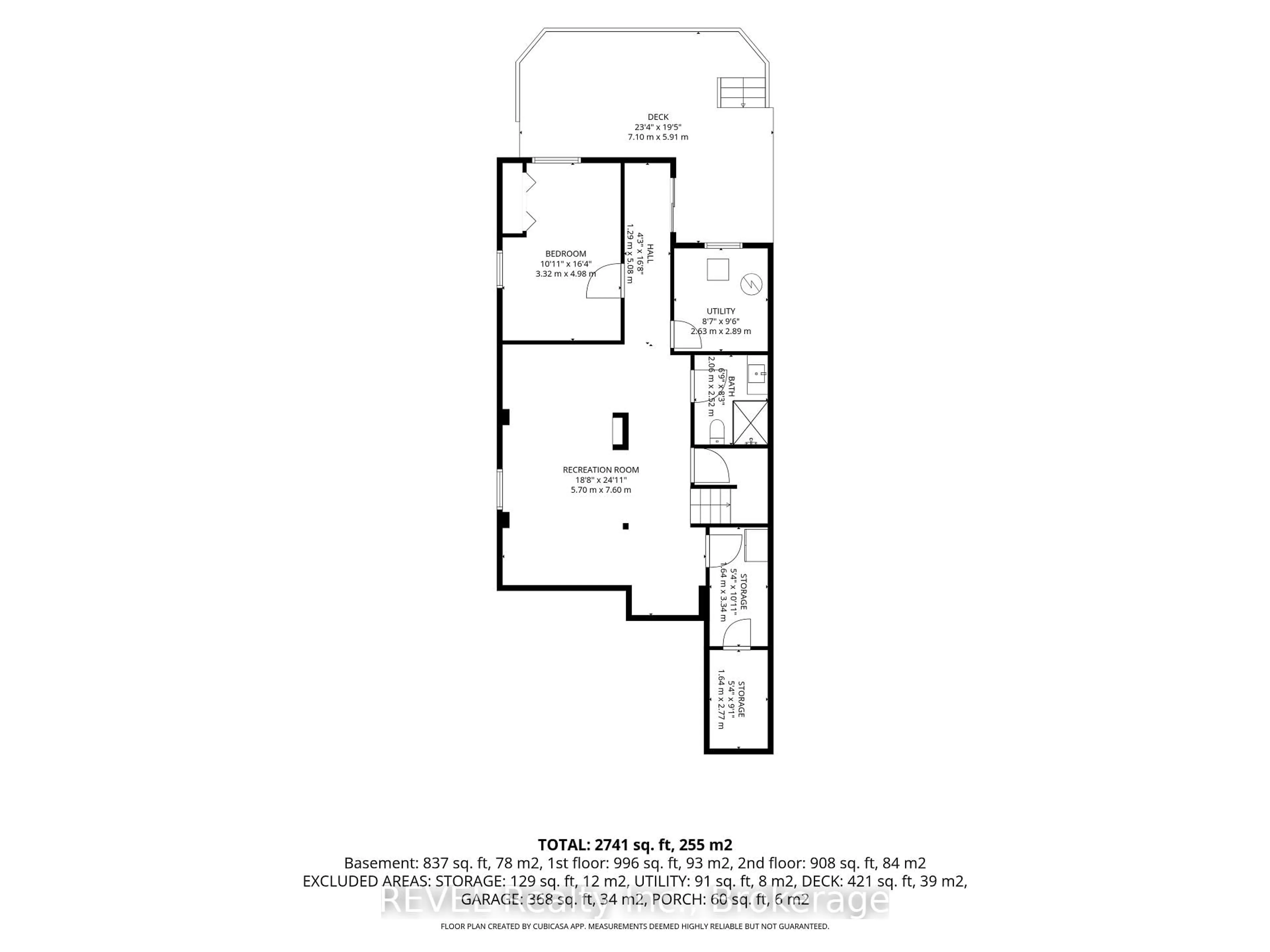 Floor plan for 20 Hayloft Crt, Brampton Ontario L6X 4R7