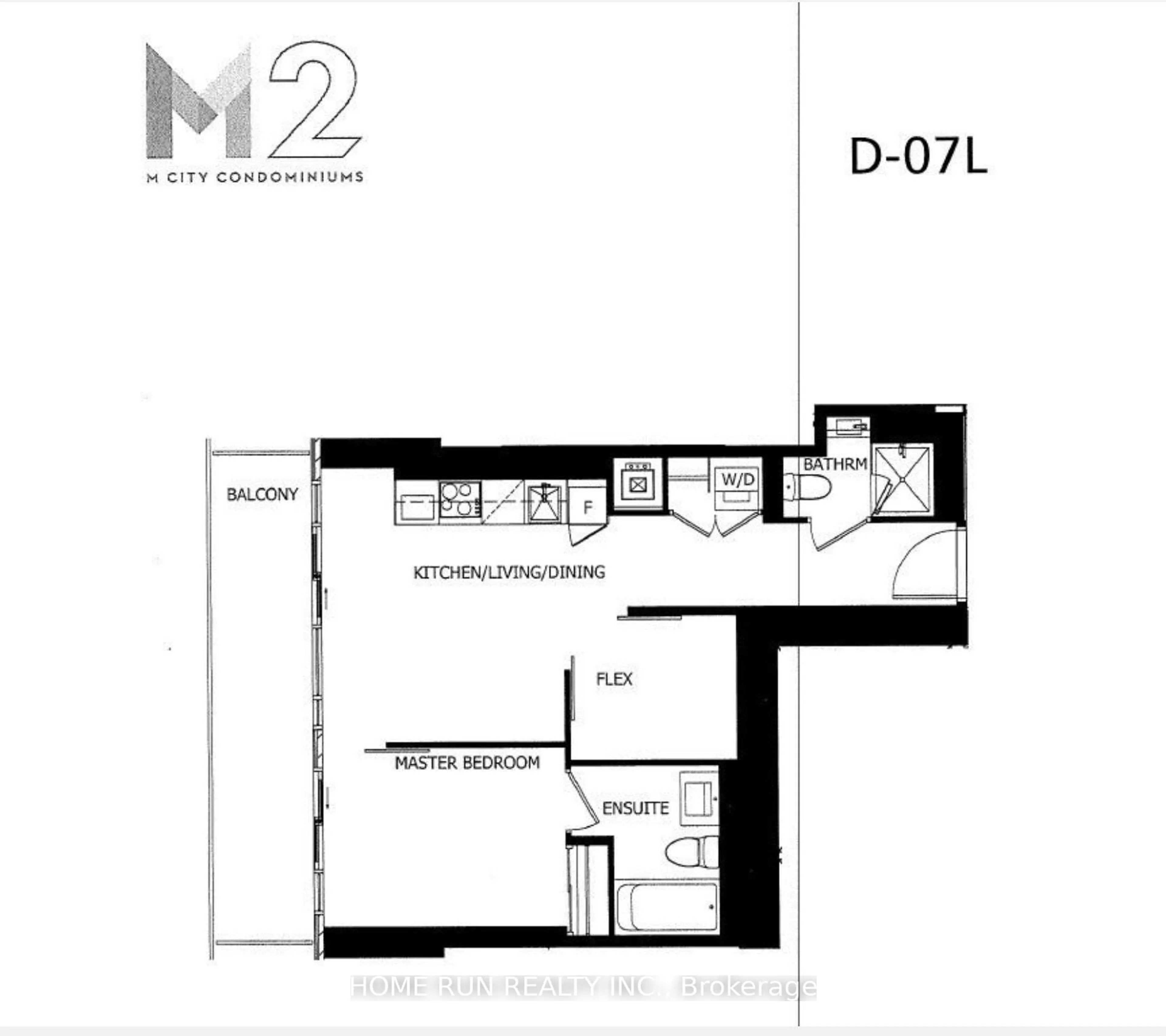 Floor plan for 3883 Quartz Rd #1707, Mississauga Ontario L5B 0M4