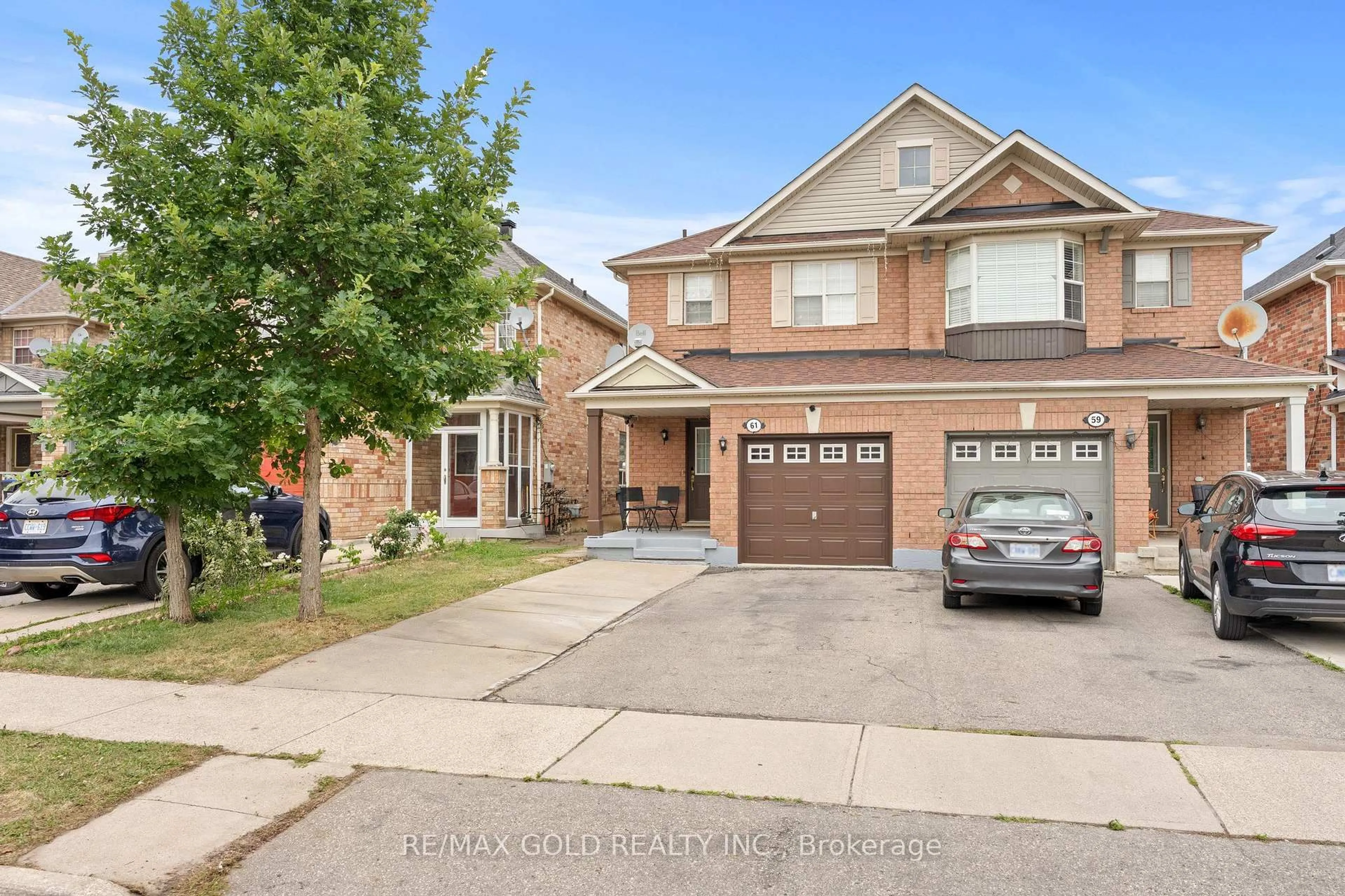 Home with brick exterior material, street for 61 Herdwick St, Brampton Ontario L6S 6L6