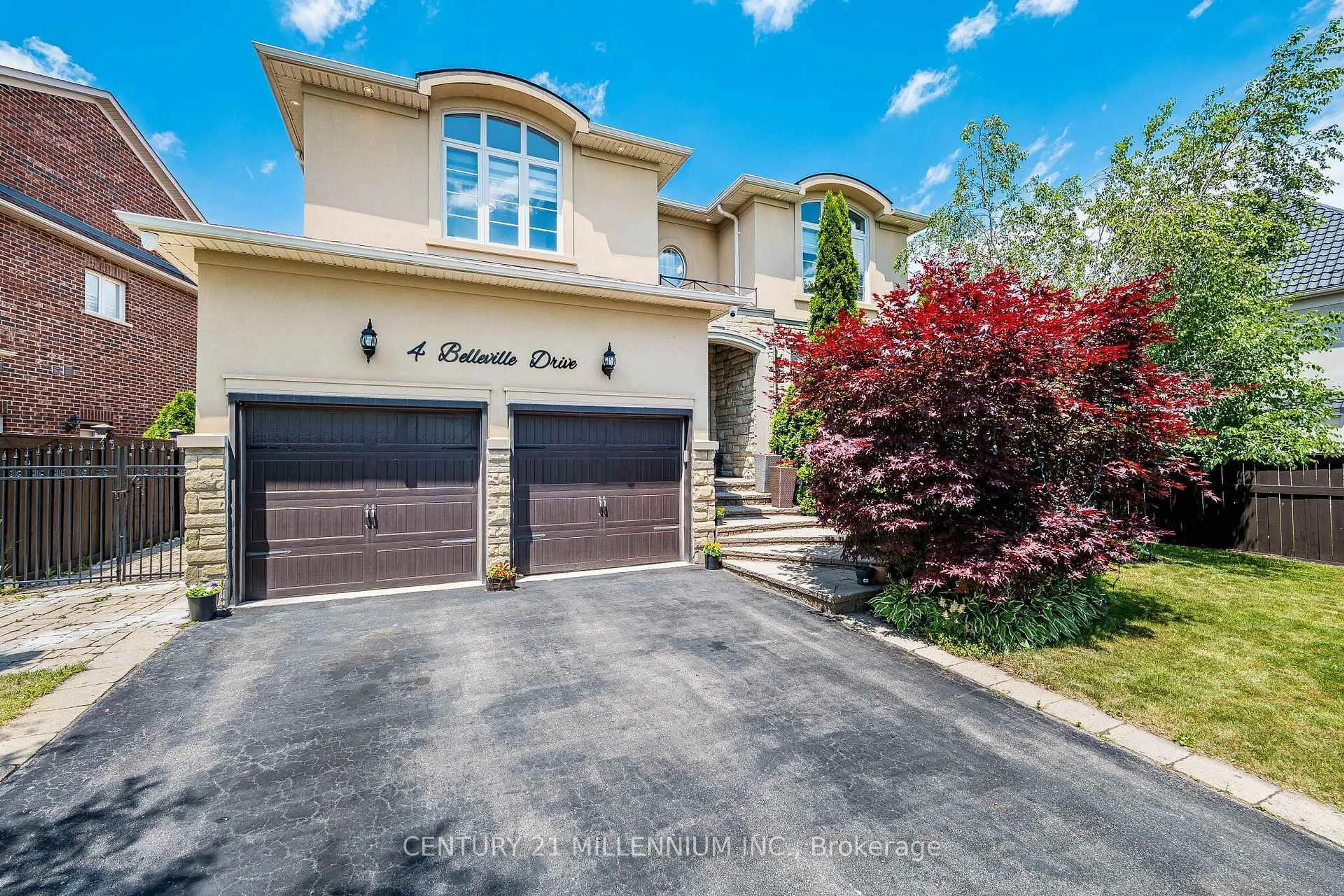 Home with brick exterior material, street for 4 Belleville Dr, Brampton Ontario L6P 1V7