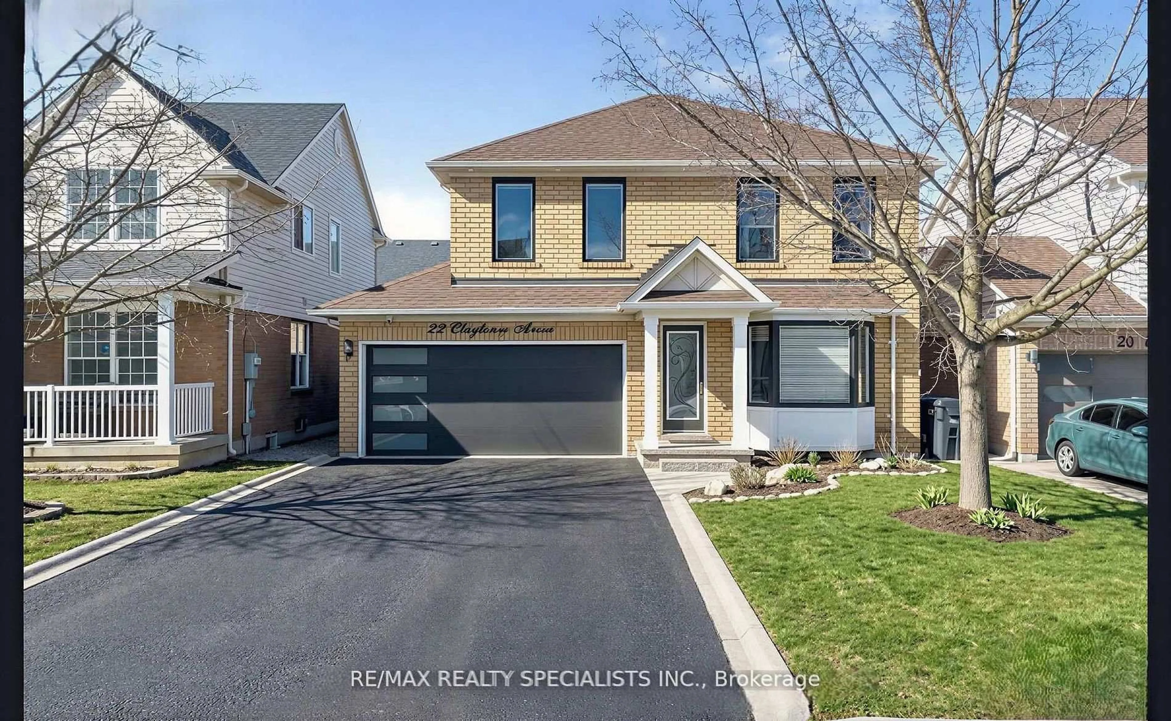 Home with brick exterior material, street for 22 Clayborne Ave, Brampton Ontario L7A 1N8
