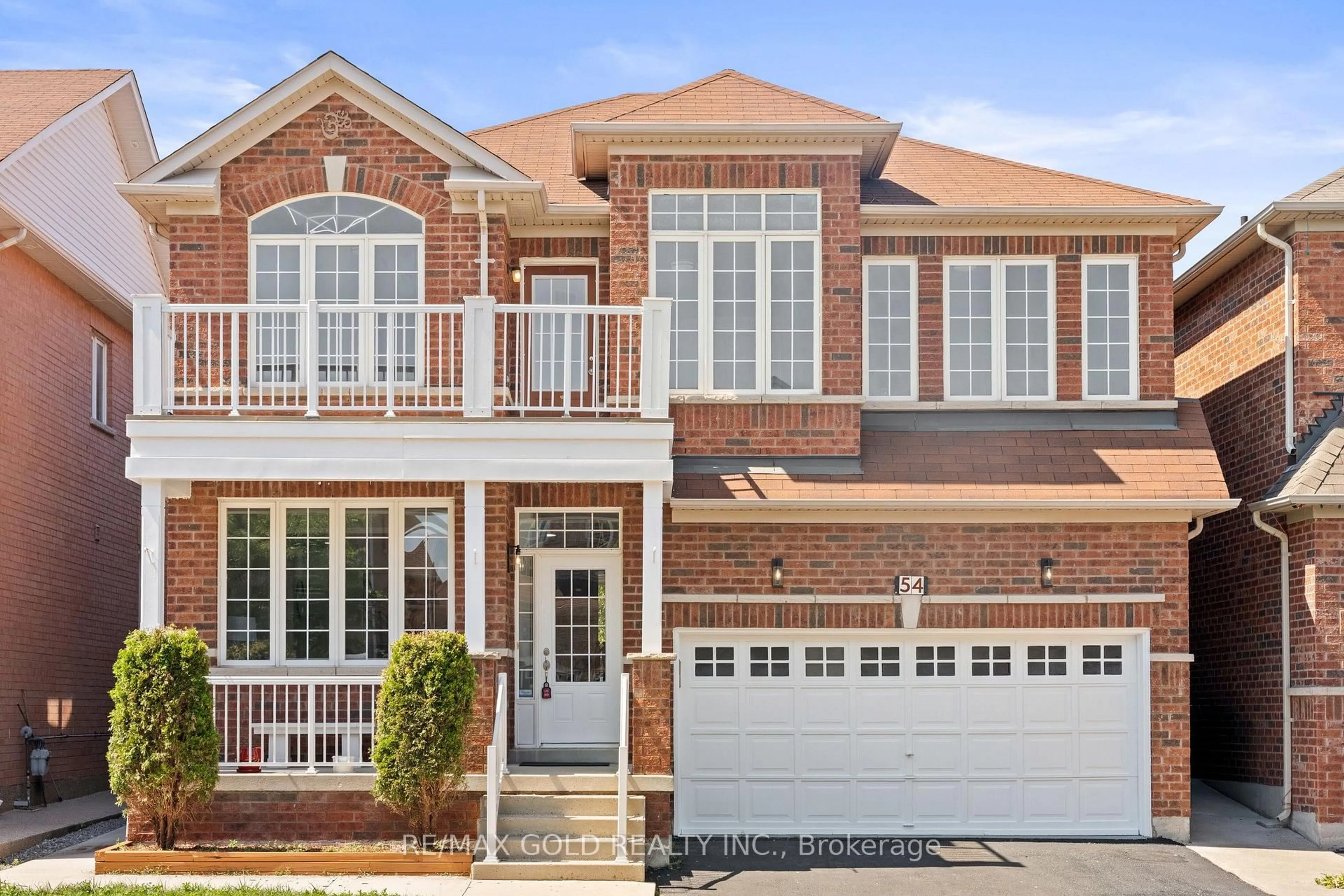 Home with brick exterior material, street for 54 Blazing Star Dr, Brampton Ontario L6R 3E7