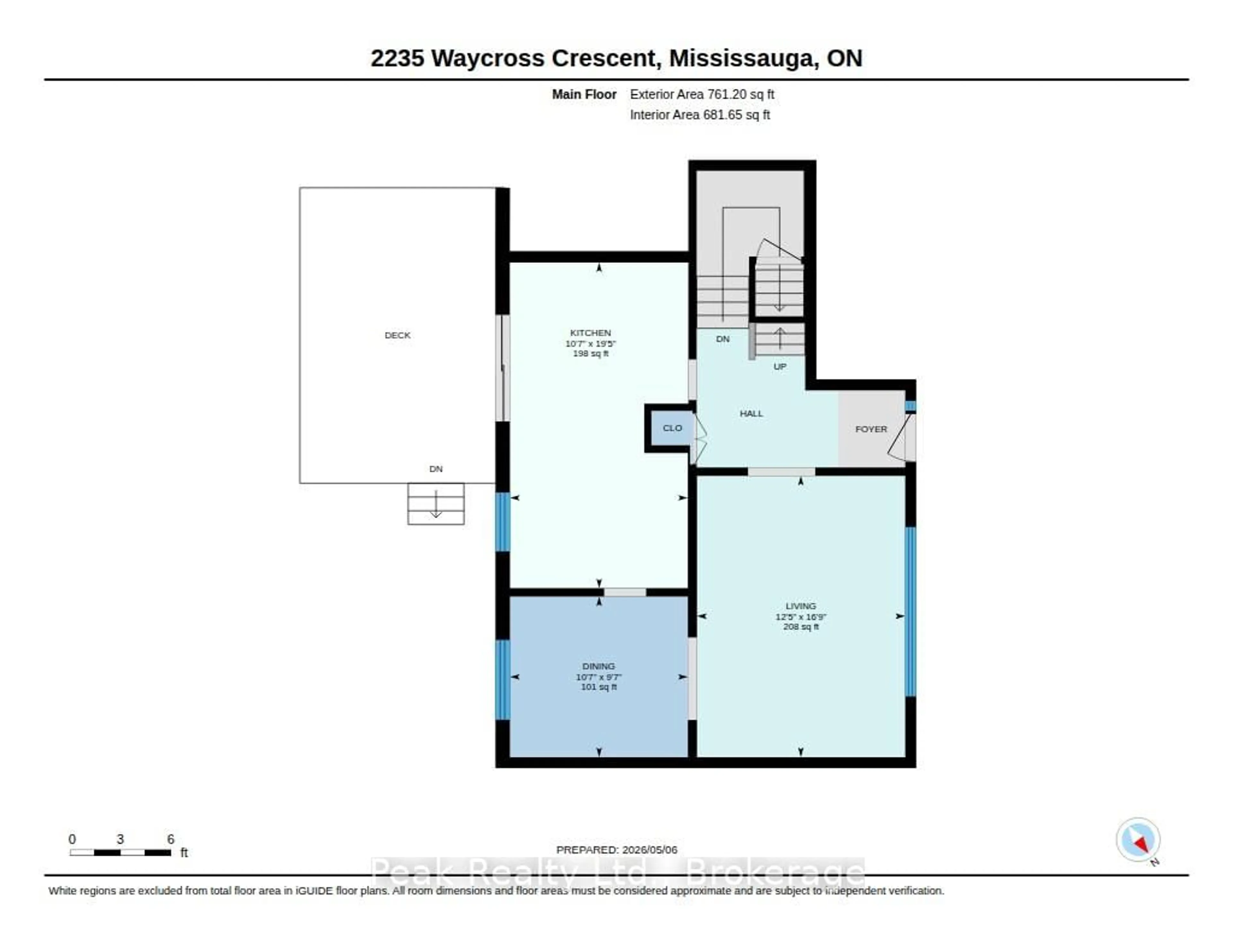Floor plan for 2235 Waycross Cres, Mississauga Ontario L5K 1J5