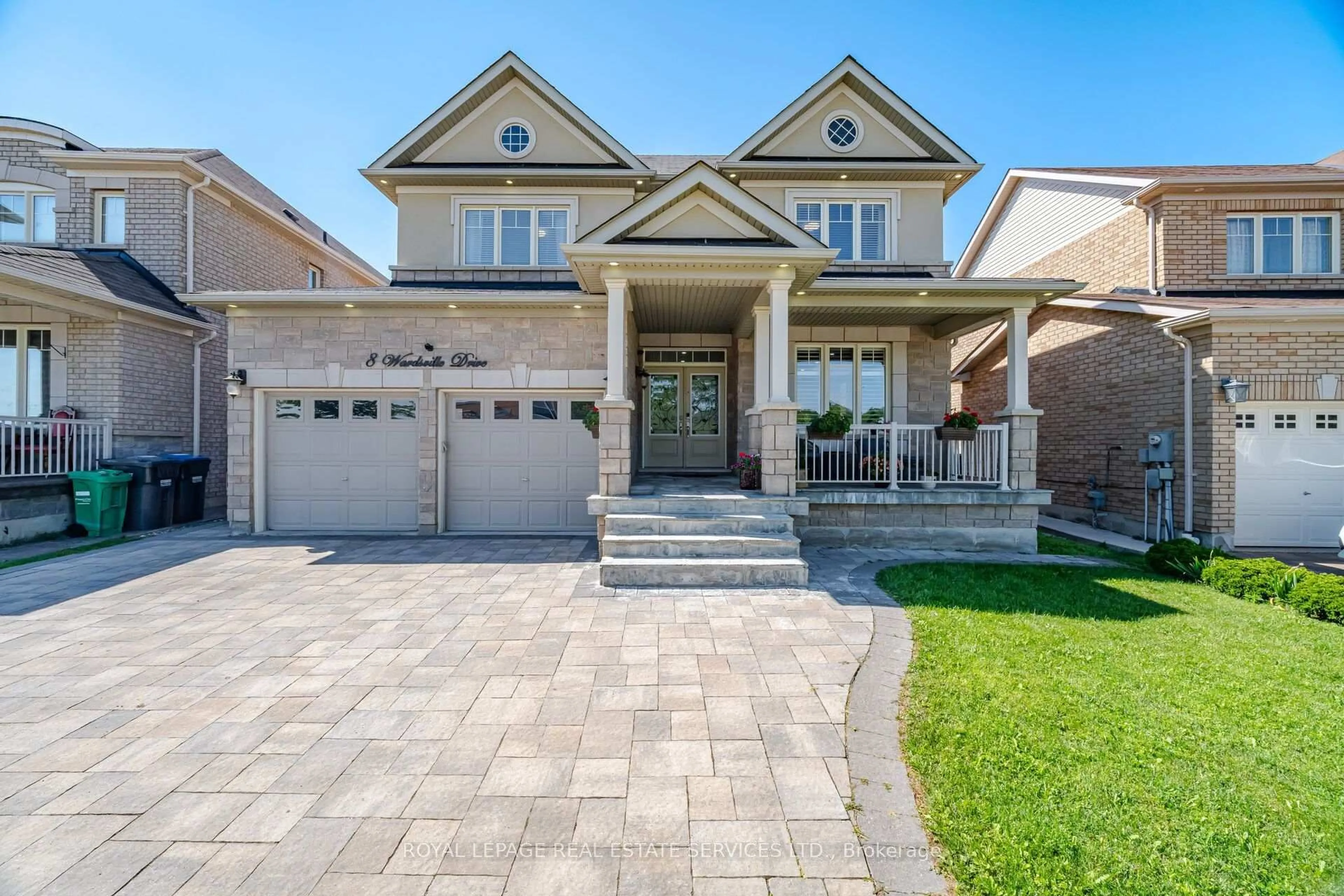 Home with brick exterior material, street for 8 Wardsville Dr, Brampton Ontario L6Y 0T7