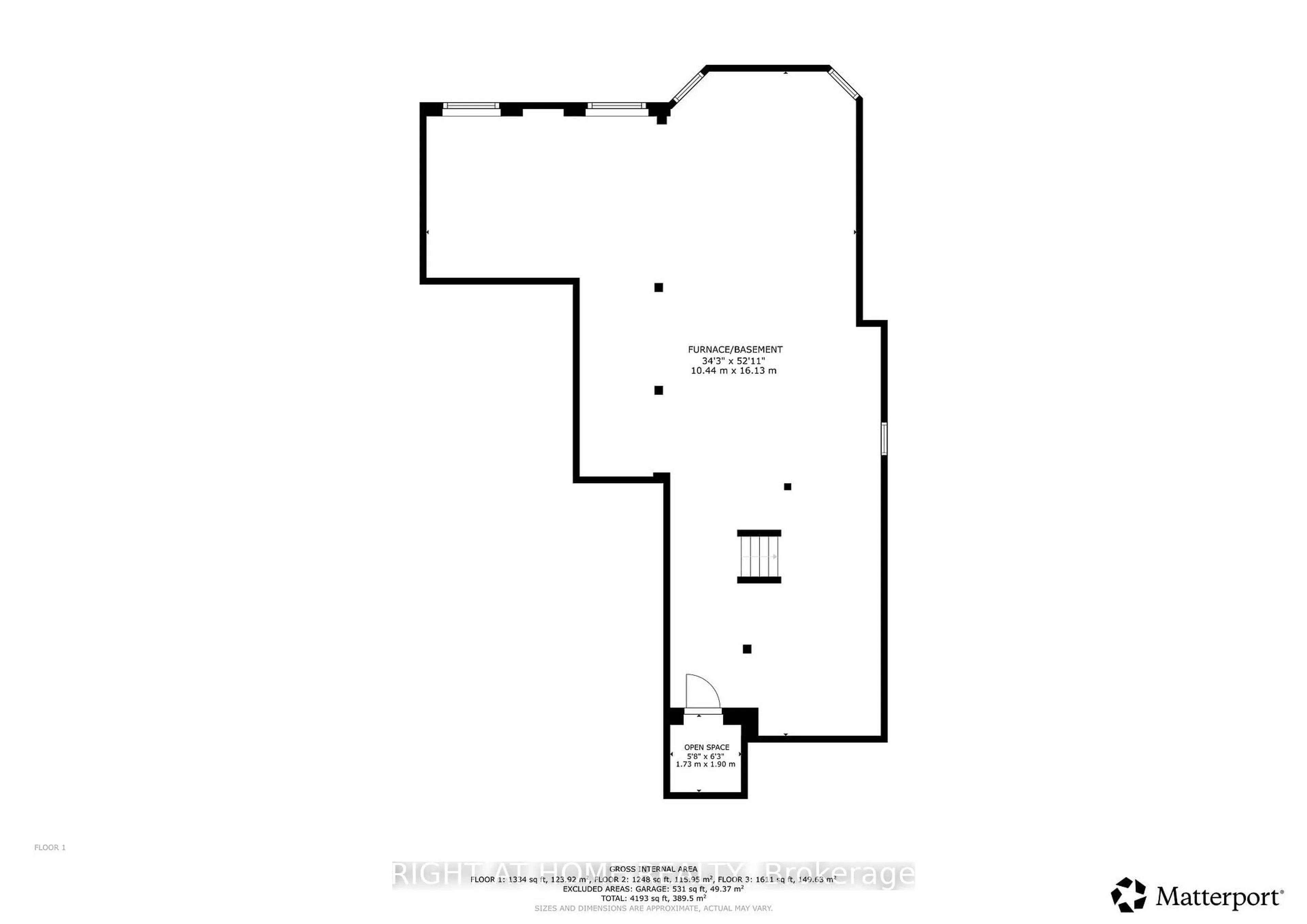 Floor plan for 8 Monarch Dr, Halton Hills Ontario L7G 0H9