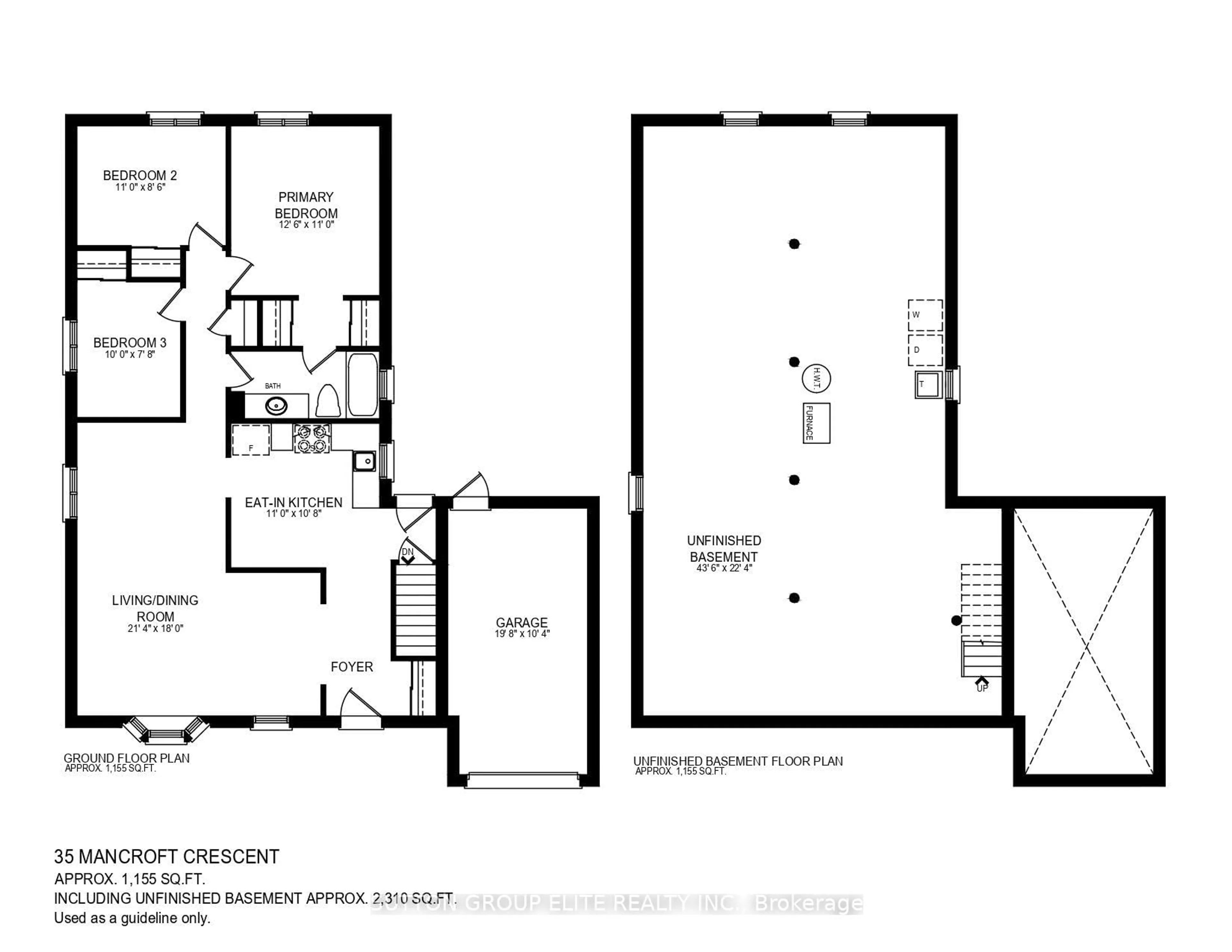 Floor plan for 35 Mancroft Cres, Brampton Ontario L6S 2V2