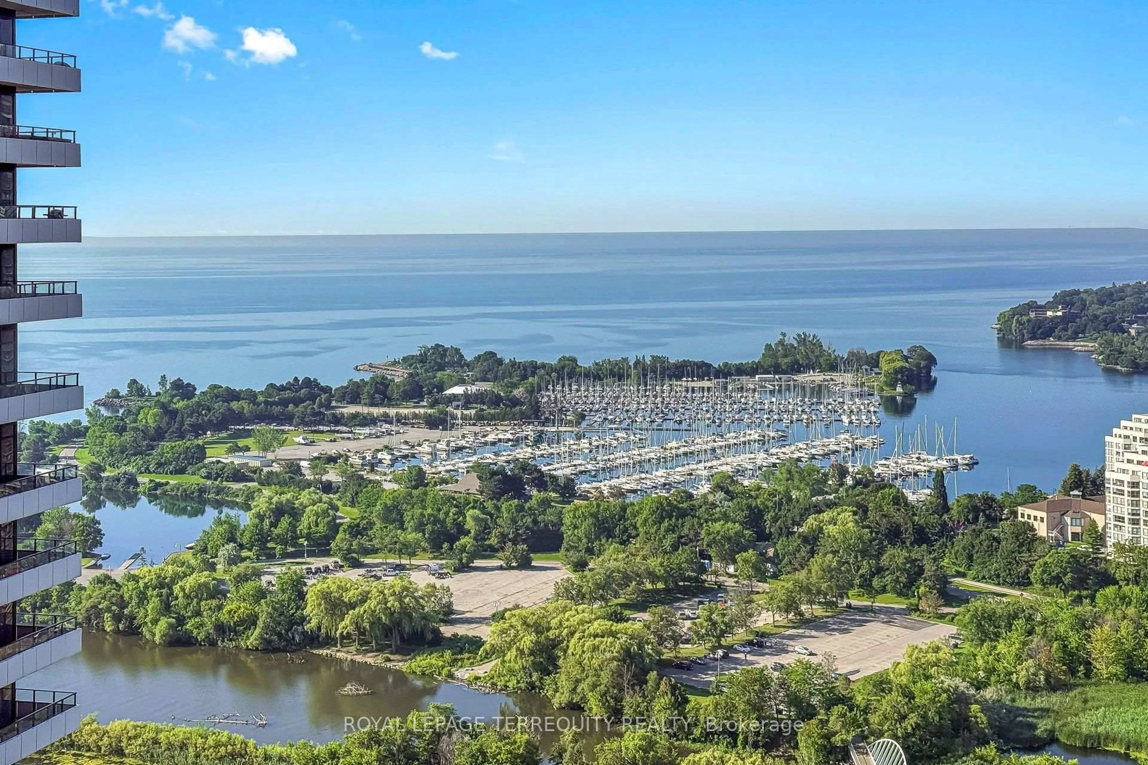 A pic from outside/outdoor area/front of a property/back of a property/a pic from drone, water/lake/river/ocean view for 33 Shore Breeze Dr #3111, Toronto Ontario M8V 0G1