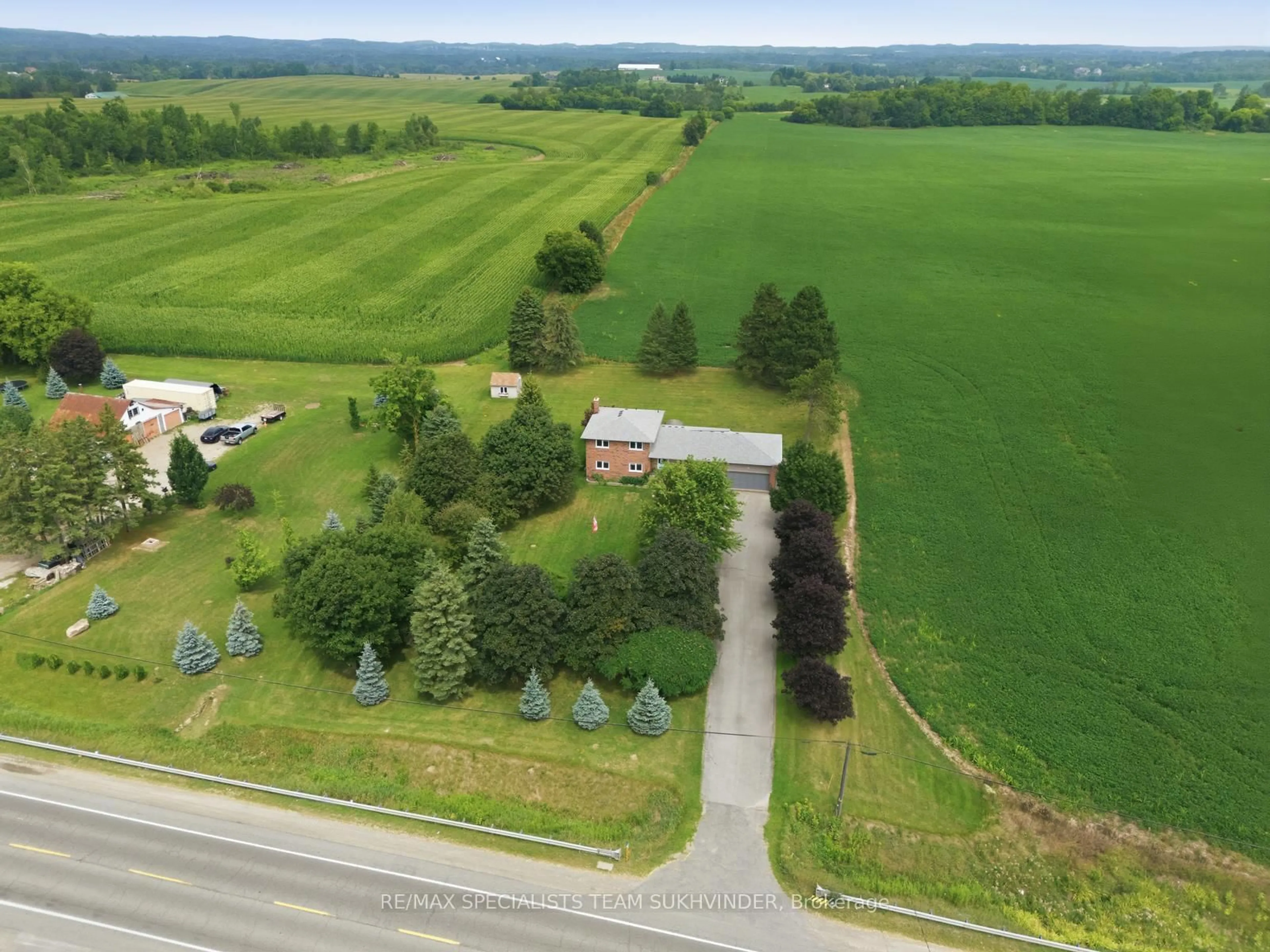A pic from outside/outdoor area/front of a property/back of a property/a pic from drone, mountain view for 14791 Hwy 50, Caledon Ontario L7E 0A6