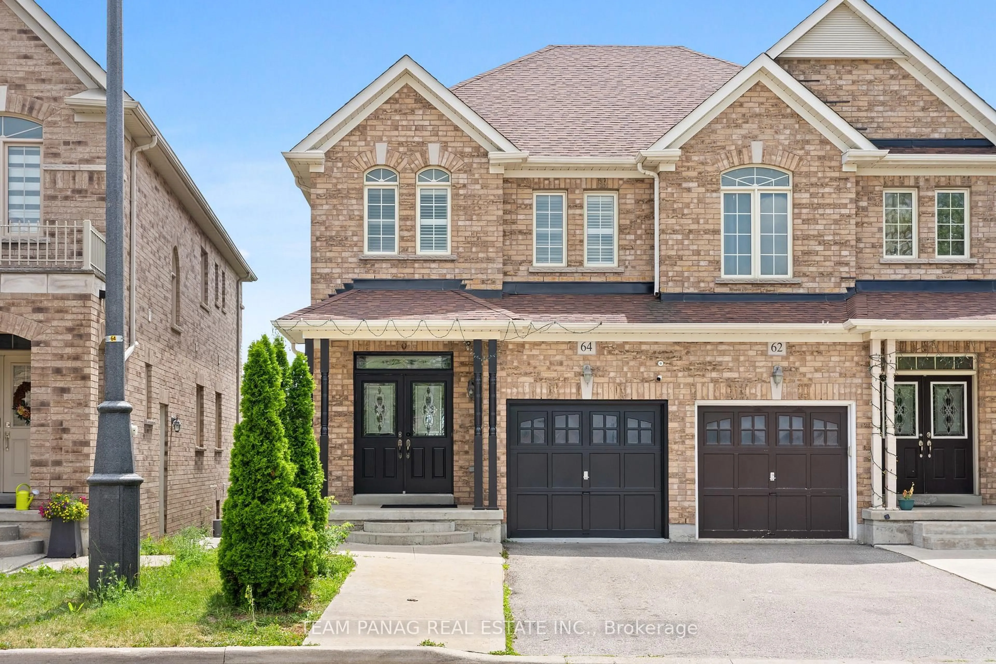 Home with brick exterior material, street for 64 Clearfield Dr, Brampton Ontario L6P 3J4