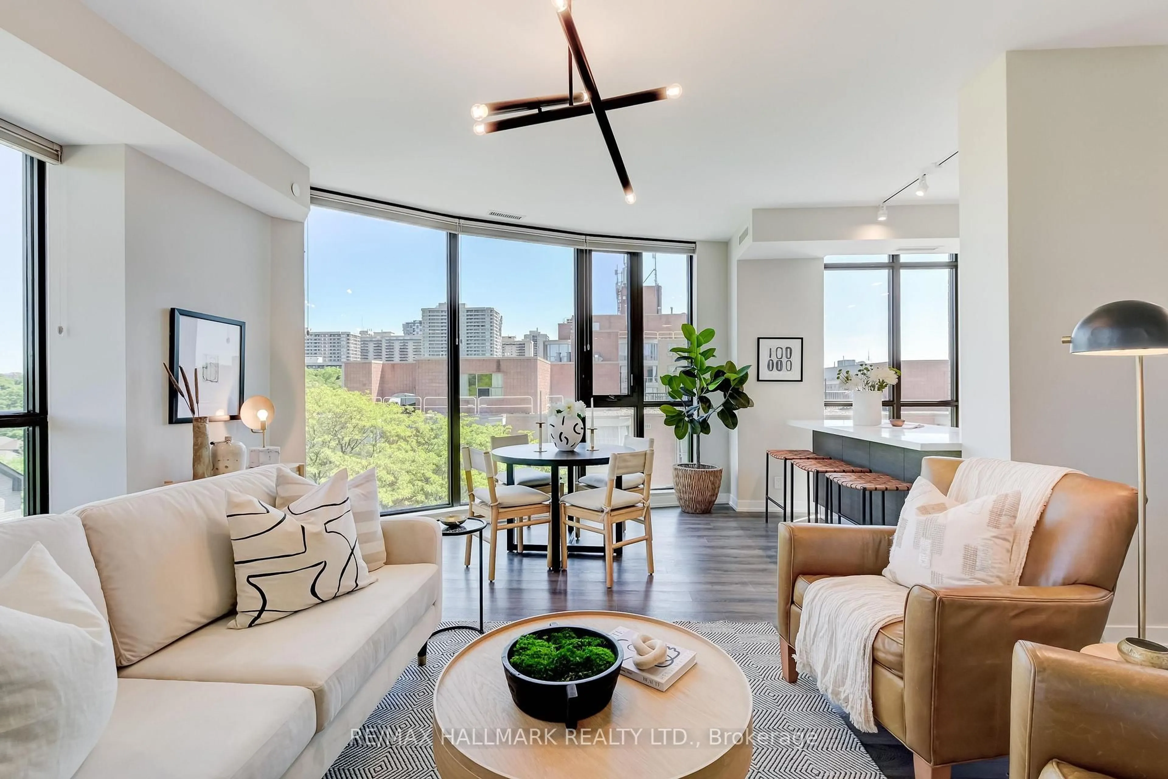 Living room with furniture, unknown for 2118 Bloor St #402, Toronto Ontario M6S 0A6