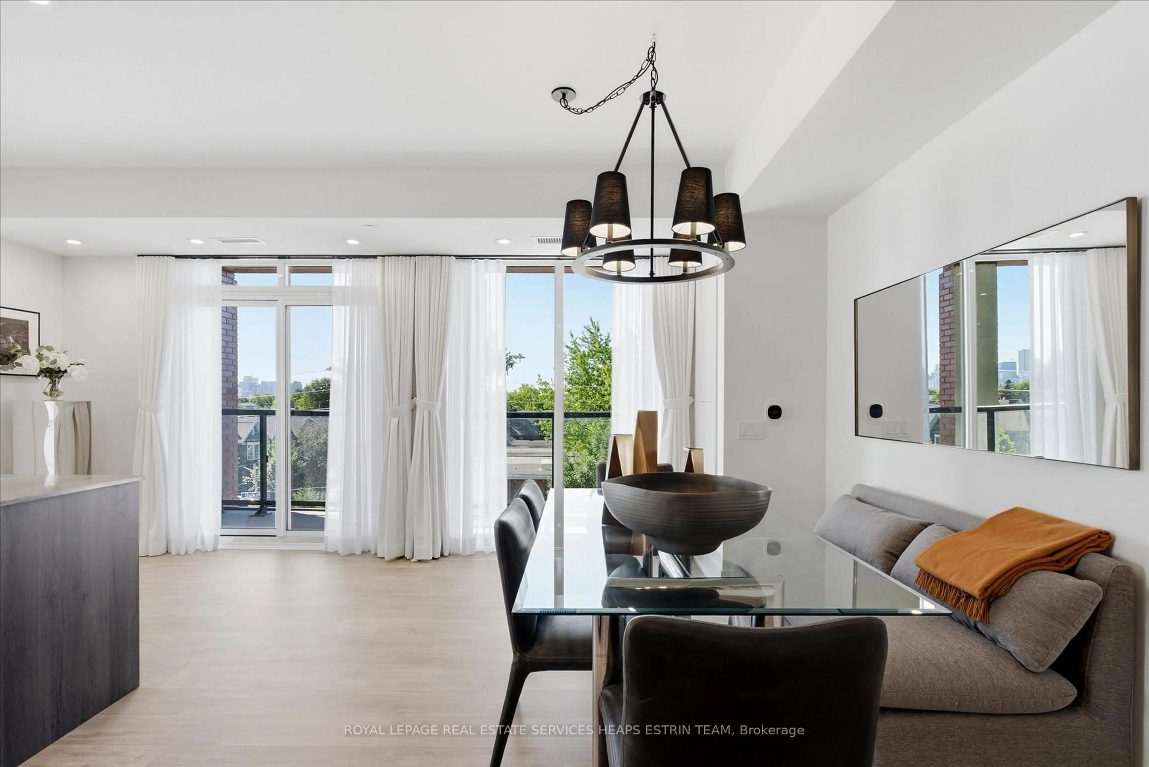 Living room with furniture, ceramic/tile floor for 858 Dupont St #328, Toronto Ontario M6G 1Z7