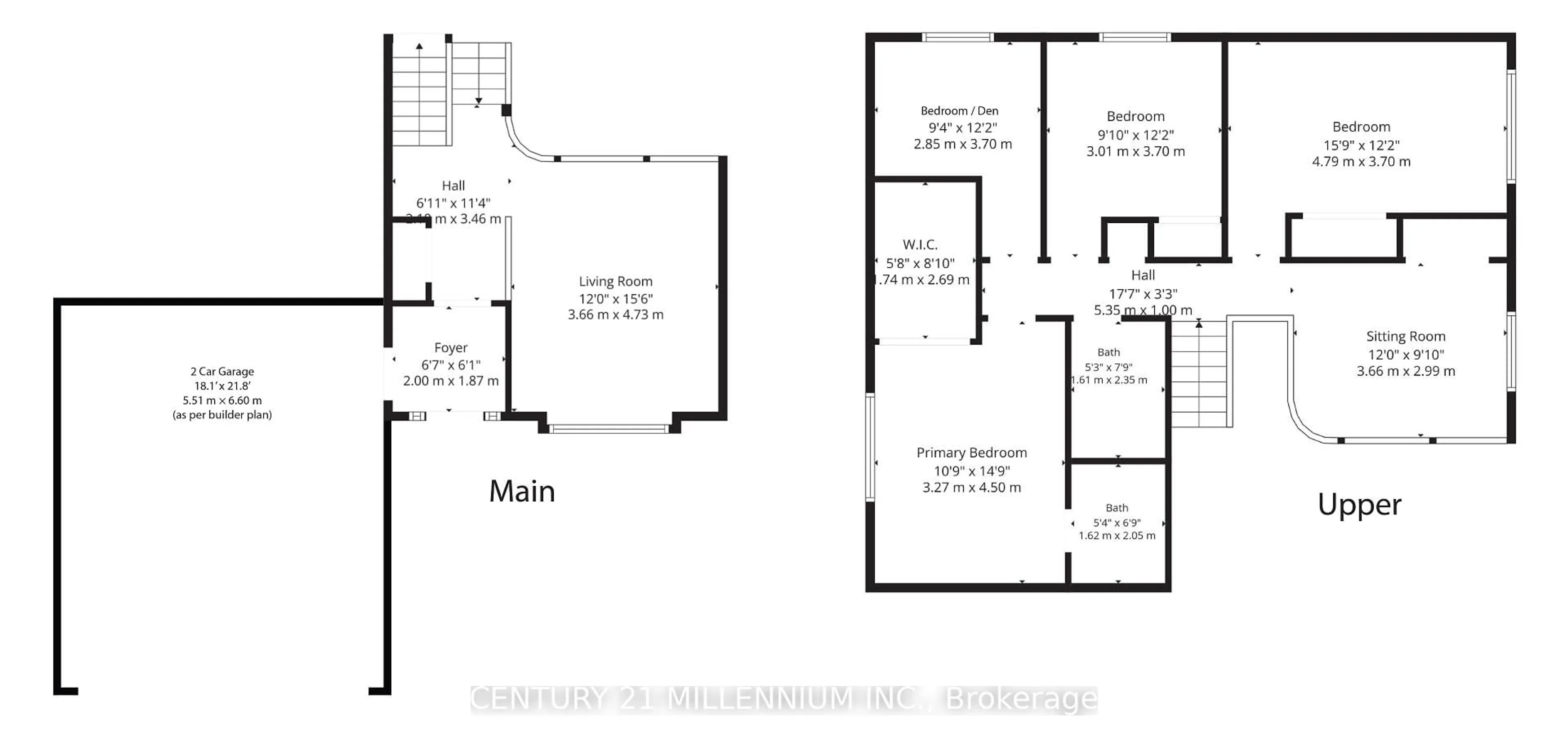 Floor plan for 31 Mansfield St, Brampton Ontario L6S 2X8